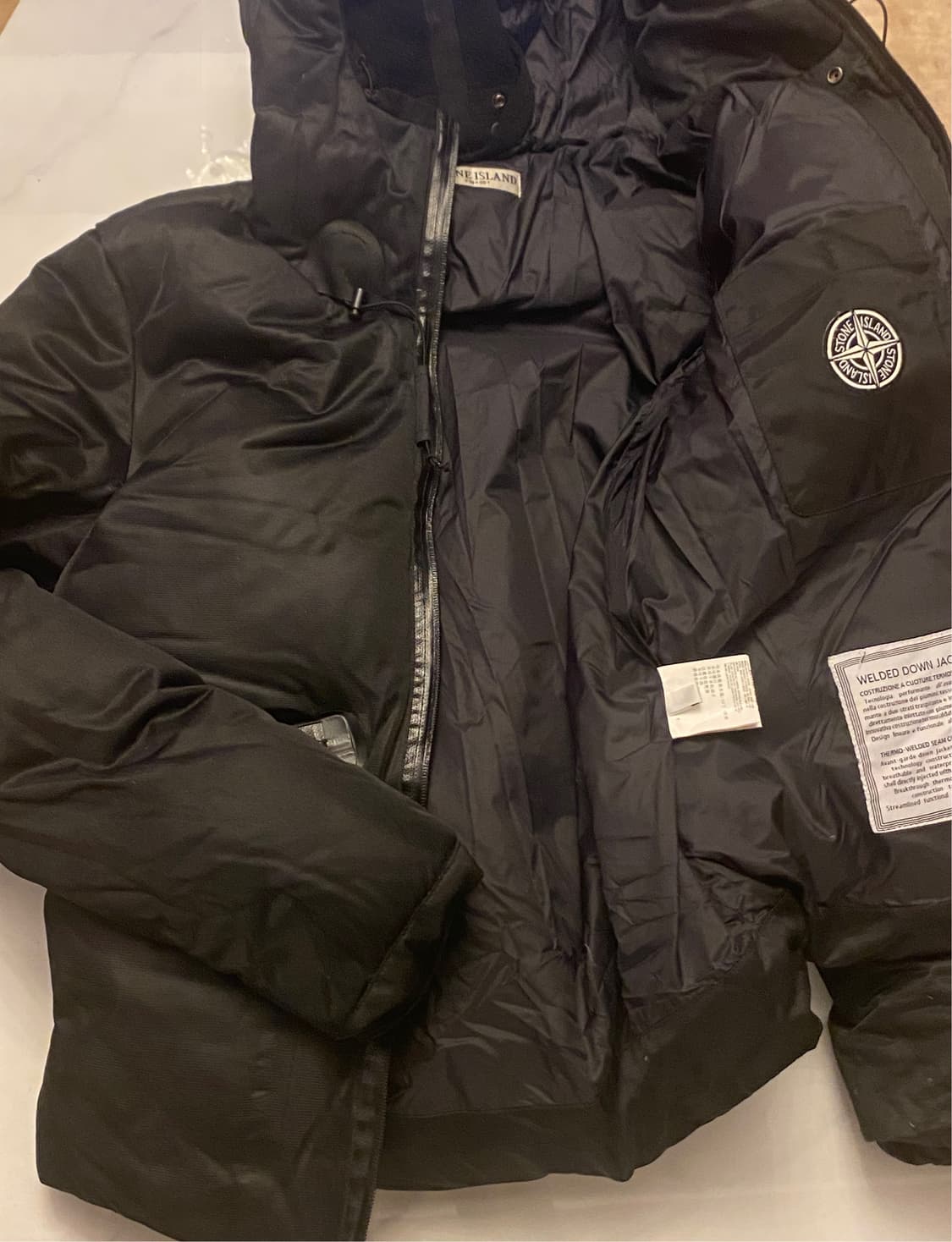 [정품] 스톤 아일랜드 웰디드 다운 프리미엄 나일론 페퍼 패딩 자켓 M 상품이미지2