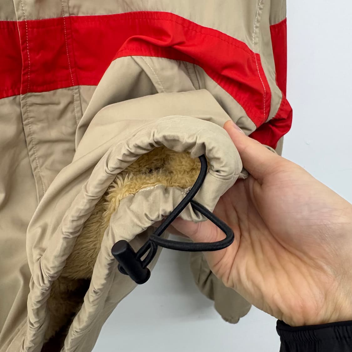 VANS 반스 올드스쿨 바람막이 점퍼 카키 레드 M 상품이미지4