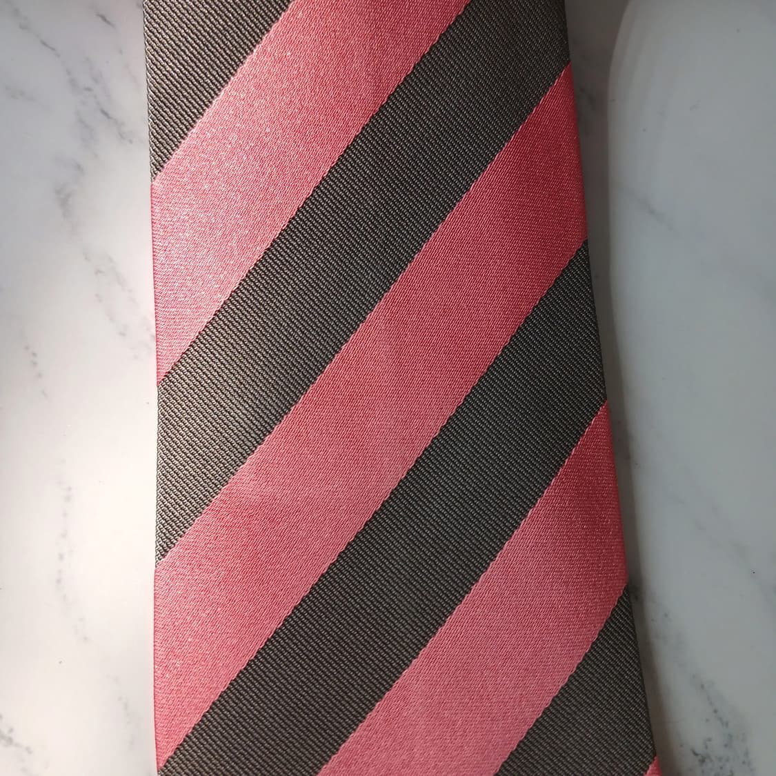 폴스미스 실크 핑크 스트라이프 넥타이 9cm A+등급 E862 상품이미지6