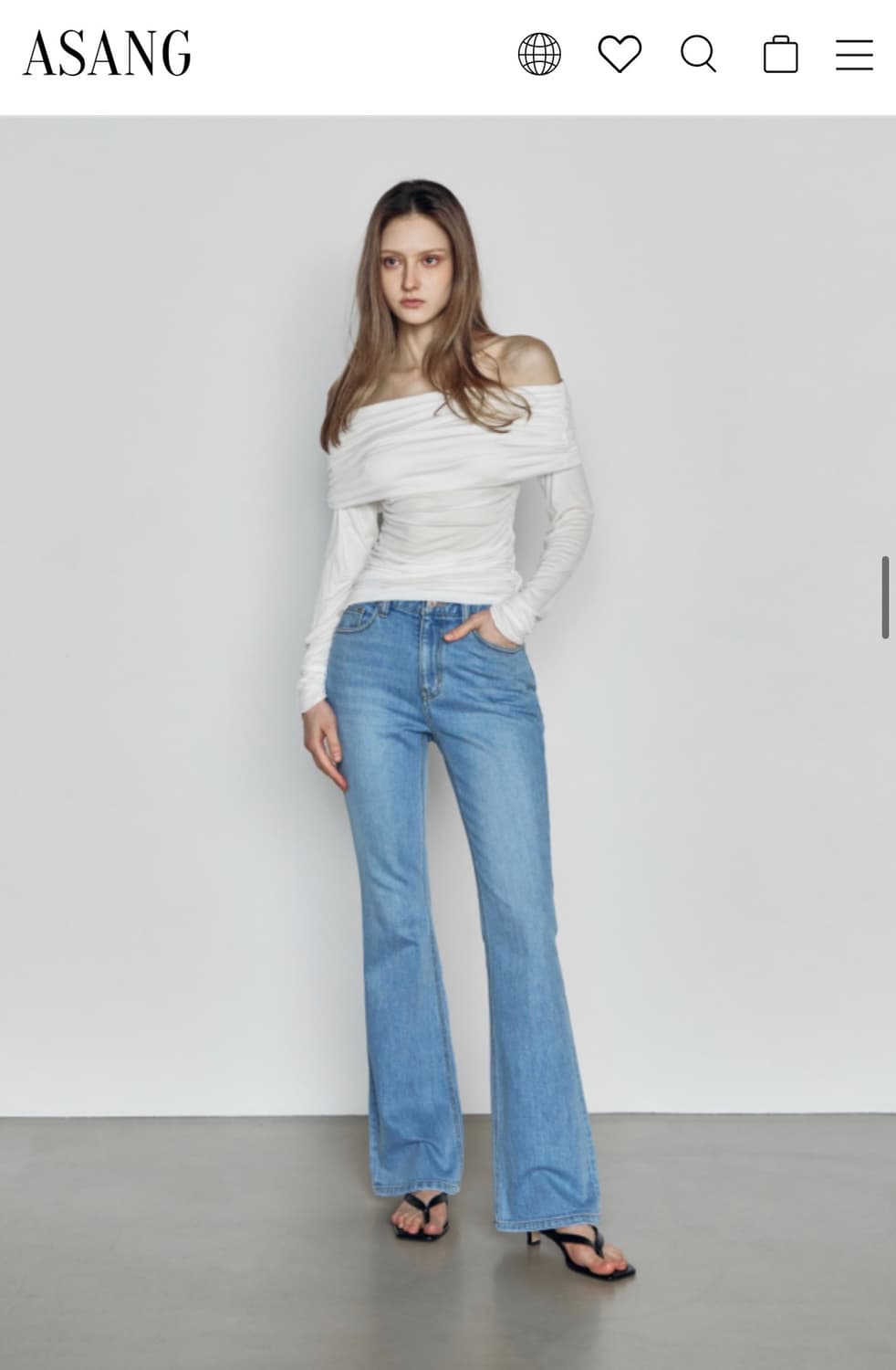 ASANG 아상 빅토리아 세미 플레어진(S) 상품이미지5