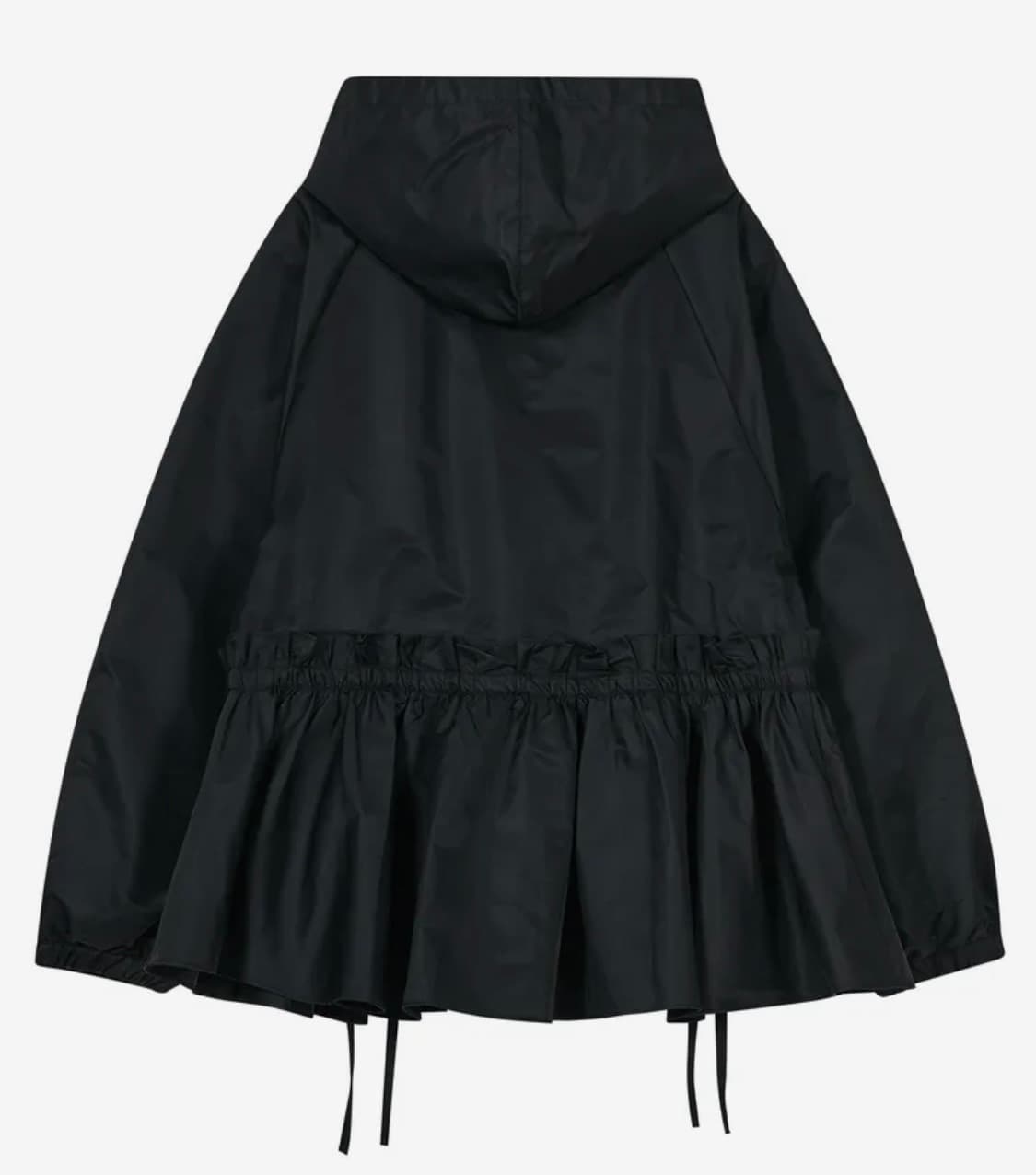 타입서비스 Ruffled Peplum Hoodie Jacket [Blac 상품이미지3