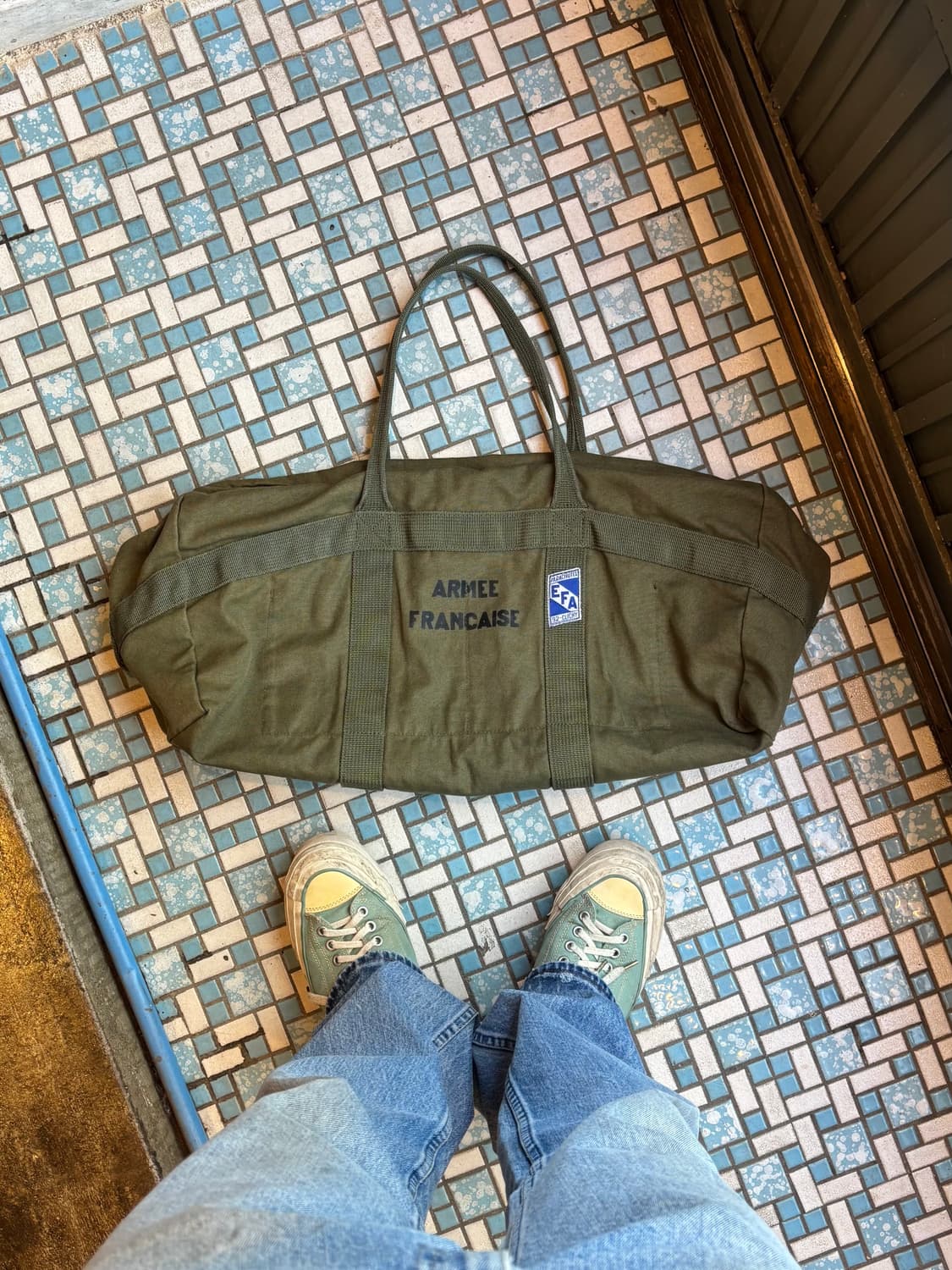 70s–80s French Military Canvas Bag 상품이미지1