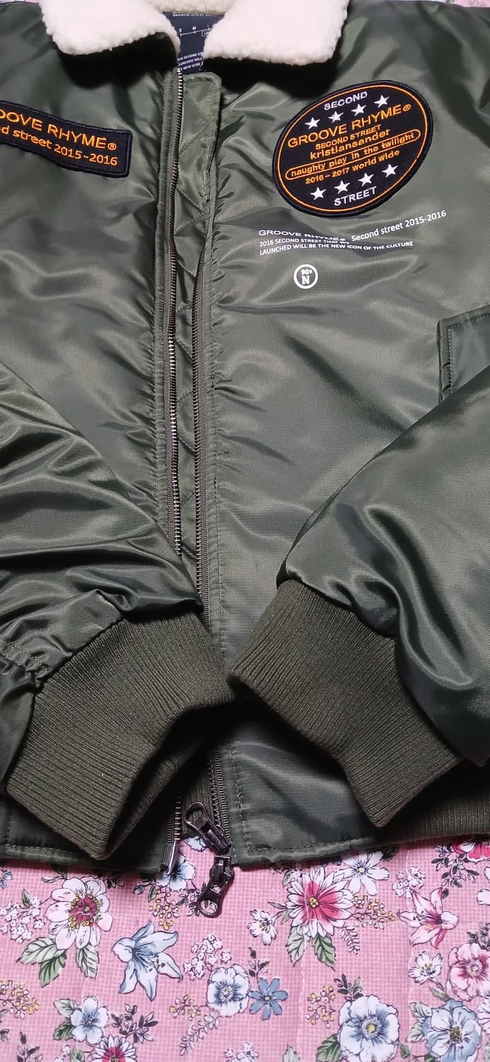 그루브라임 패치로고 이글 투웨이 항공점퍼(L사이즈) 상품이미지4