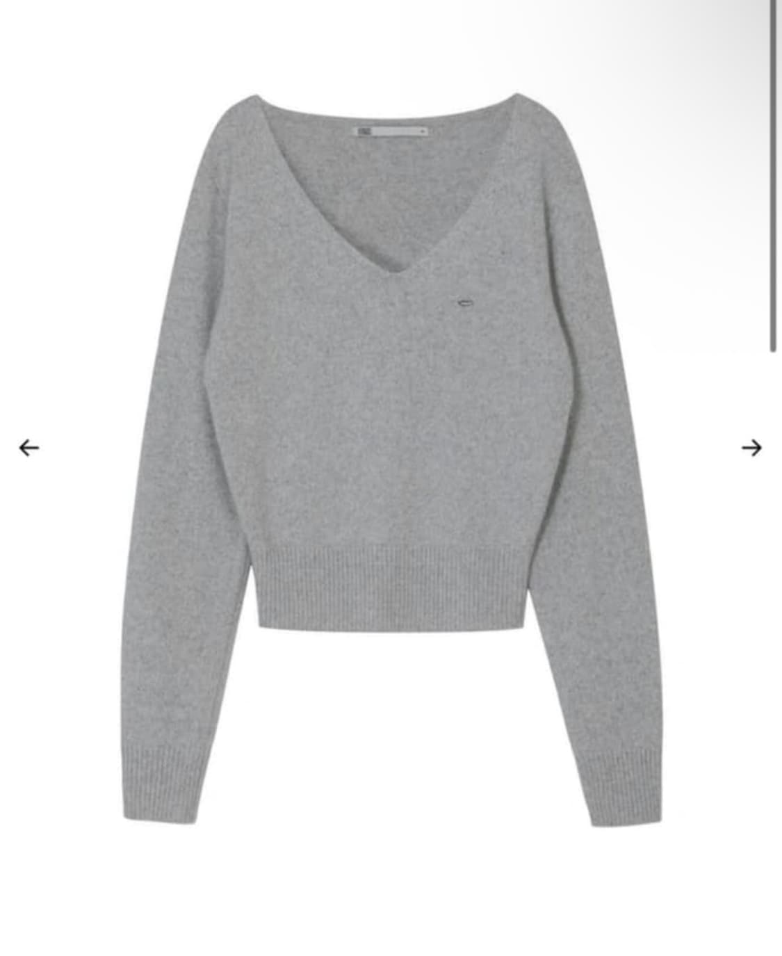 보헤미안서울 브이넥 울 니트 상품이미지1