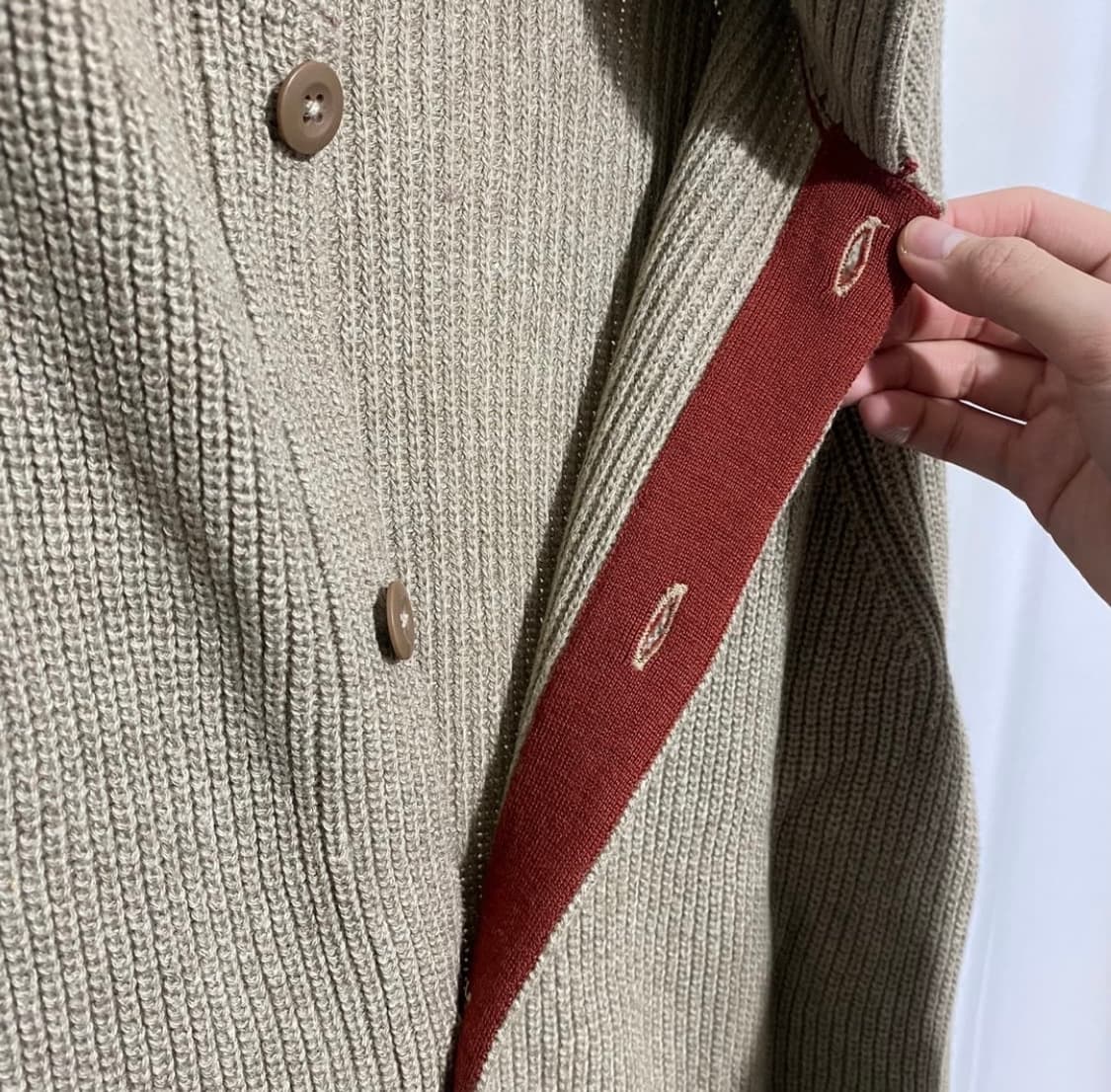 Margaret Howell stand collar cardigan 상품이미지3