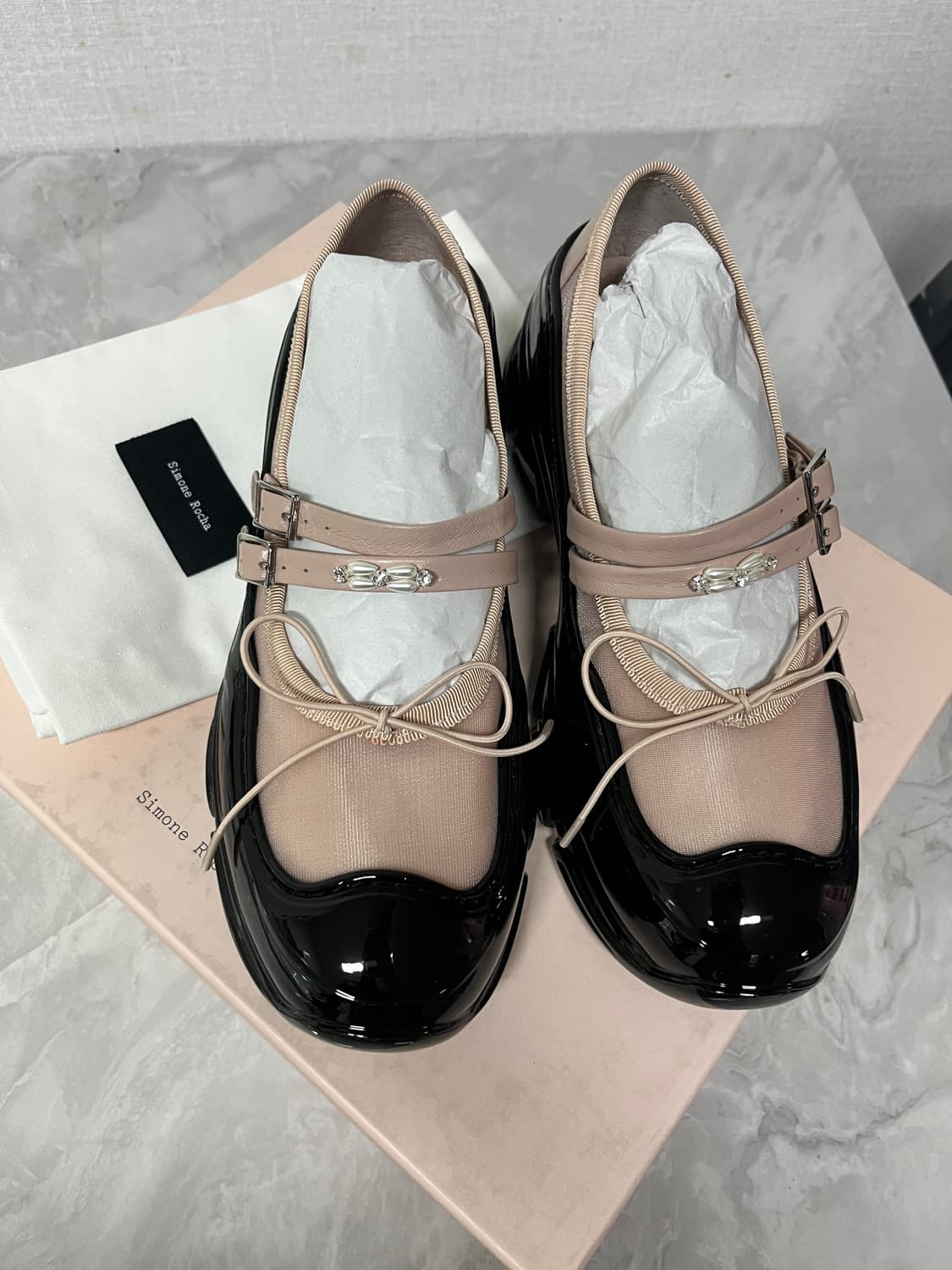 시몬 로샤 연핑크 메리제인 슈즈 새상품38(240추천) 상품이미지1