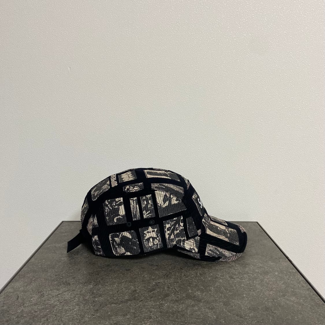 슈프림 캠프캡 모자 박스로고 위어도 데이브 코듀로이 블랙 상품이미지3