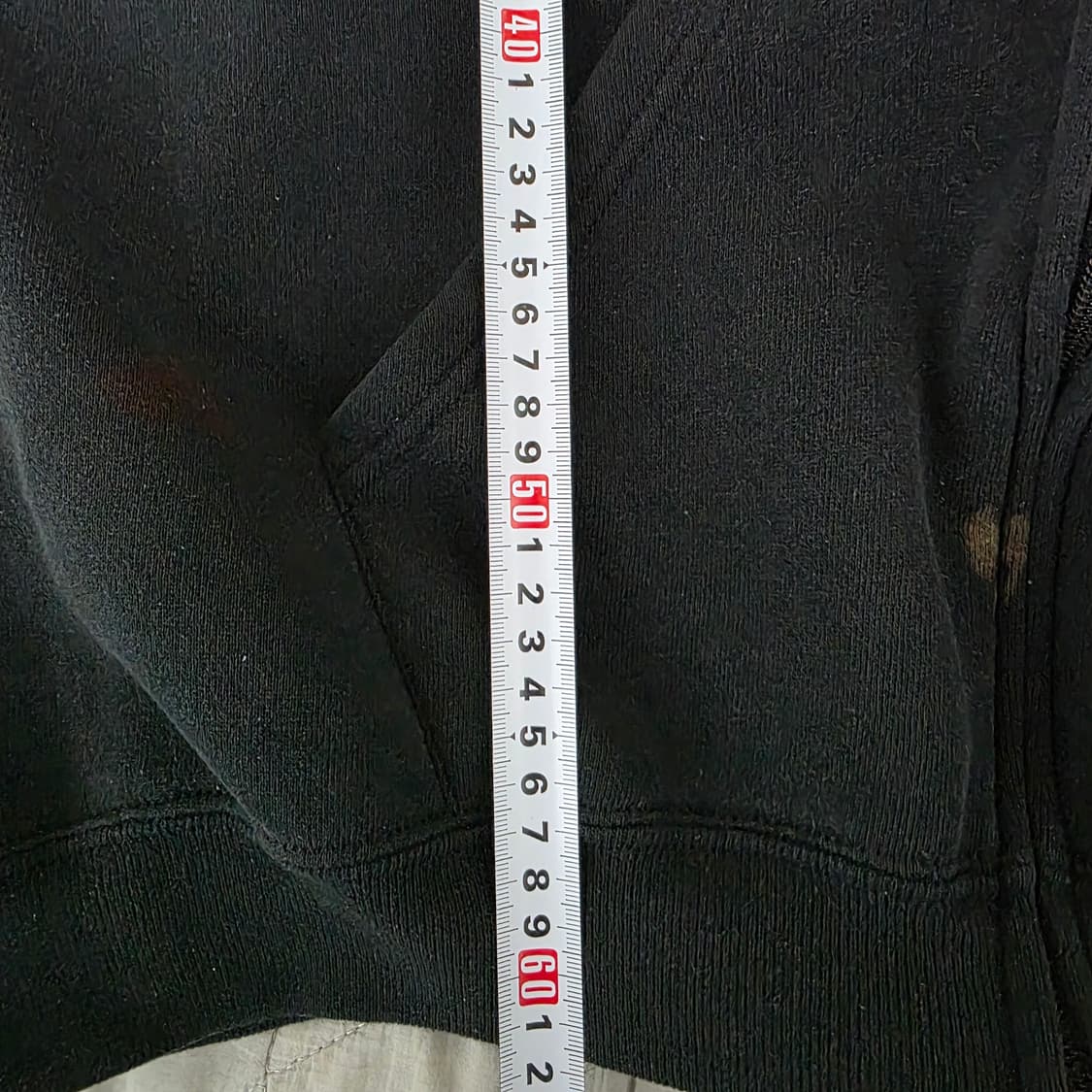 [L] 90s 빈티지 러셀 애슬레틱 후드집업 블랙 ver.블리칭트래쉬드 상품이미지9