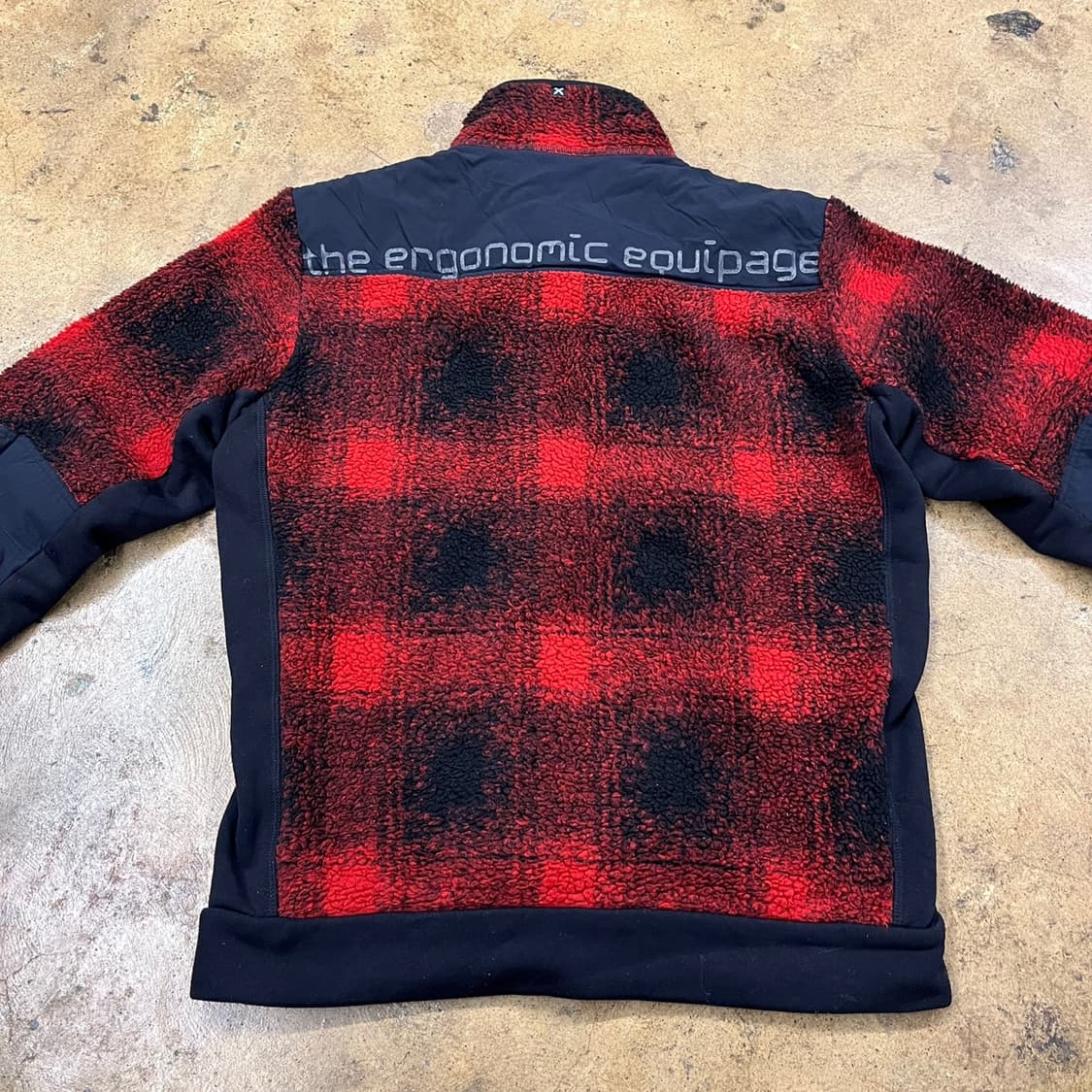 [정품/M] 몬츄라 체크 후리스 플리스 자켓 b14 상품이미지4