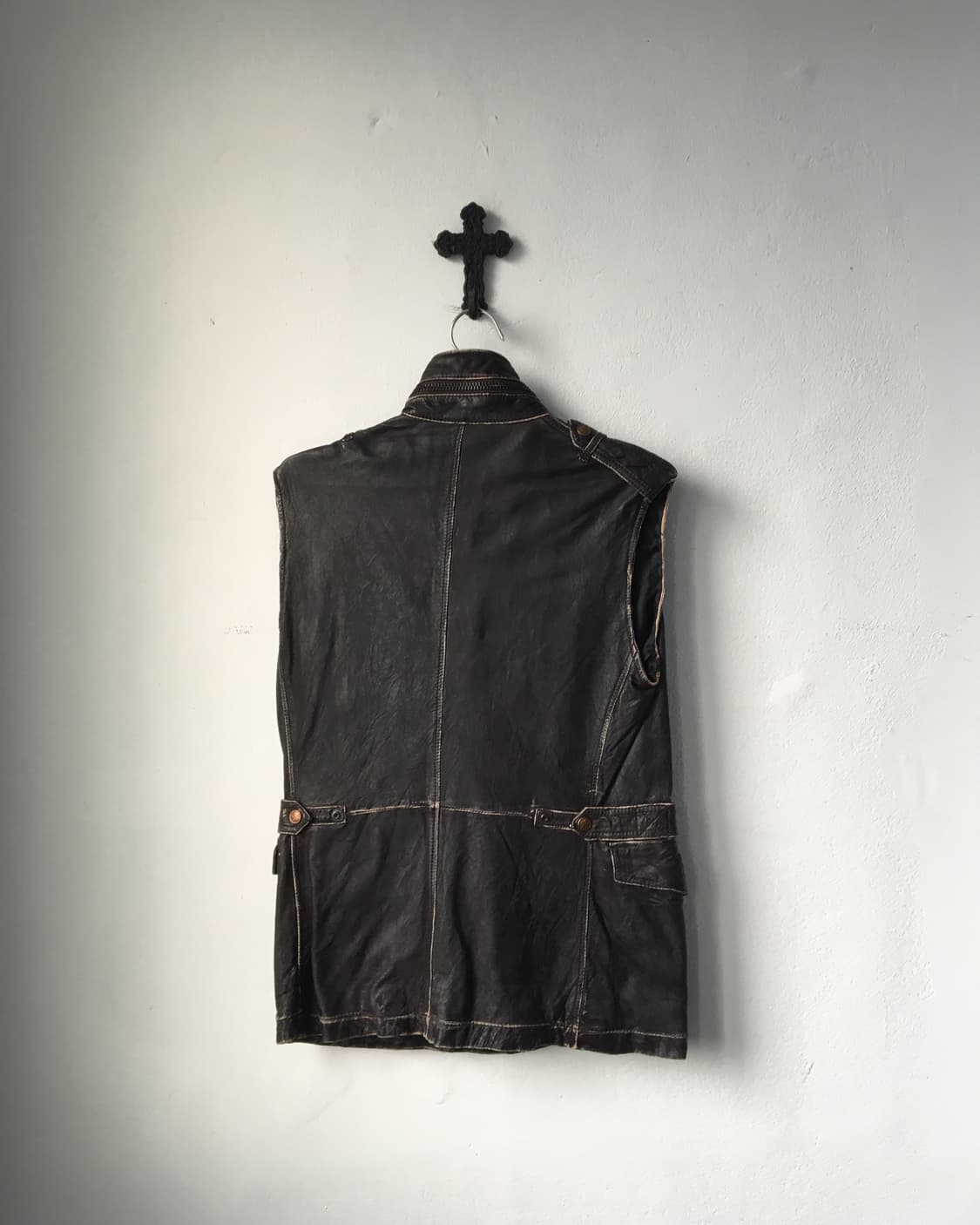 Avirex leather vest 상품이미지2