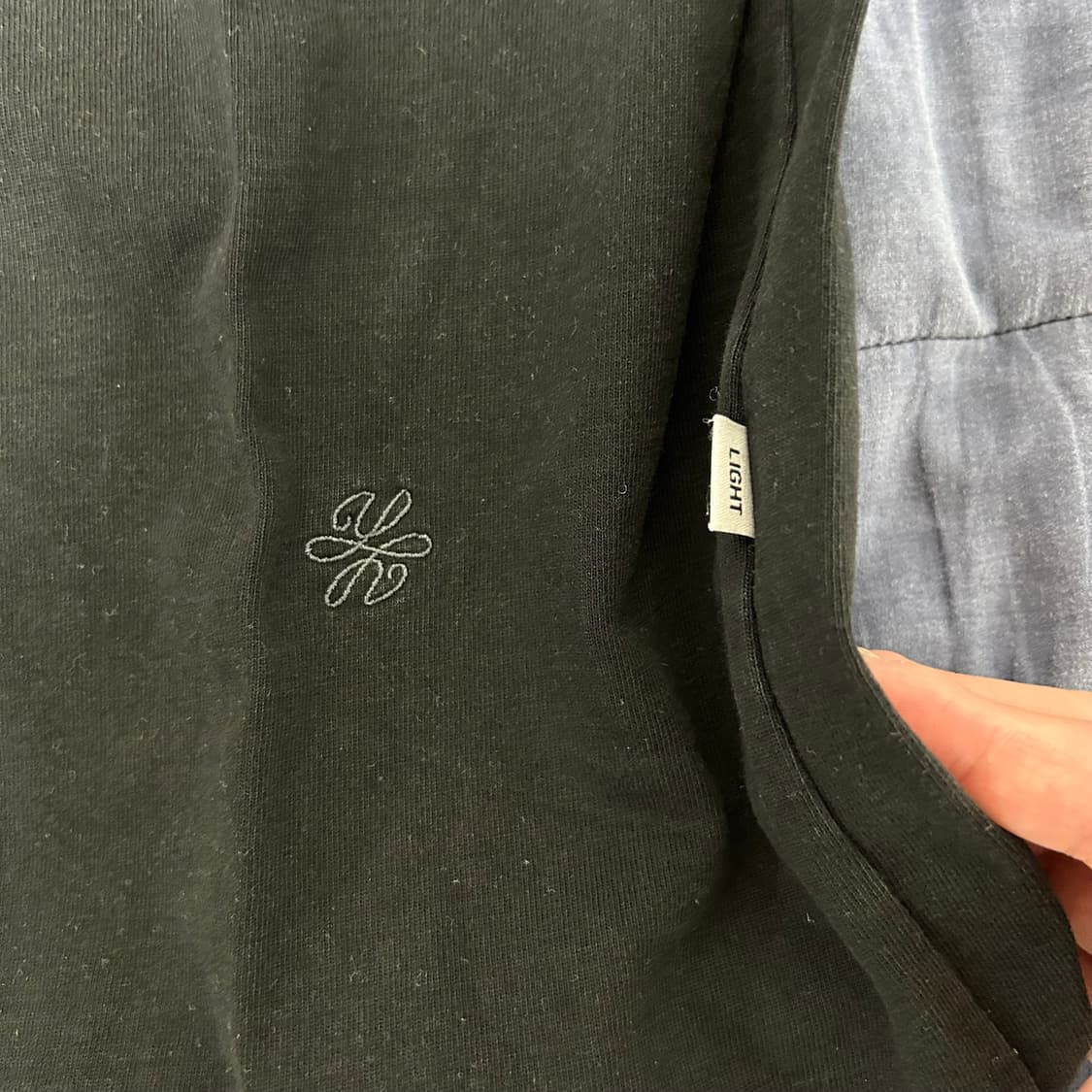 (L) 유스 프린팅 패널 반팔 티셔츠 블랙 상품이미지4