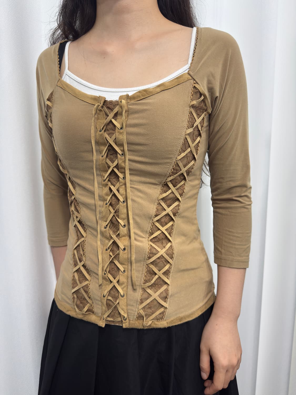 pinky&dianne eyelet top 상품이미지1