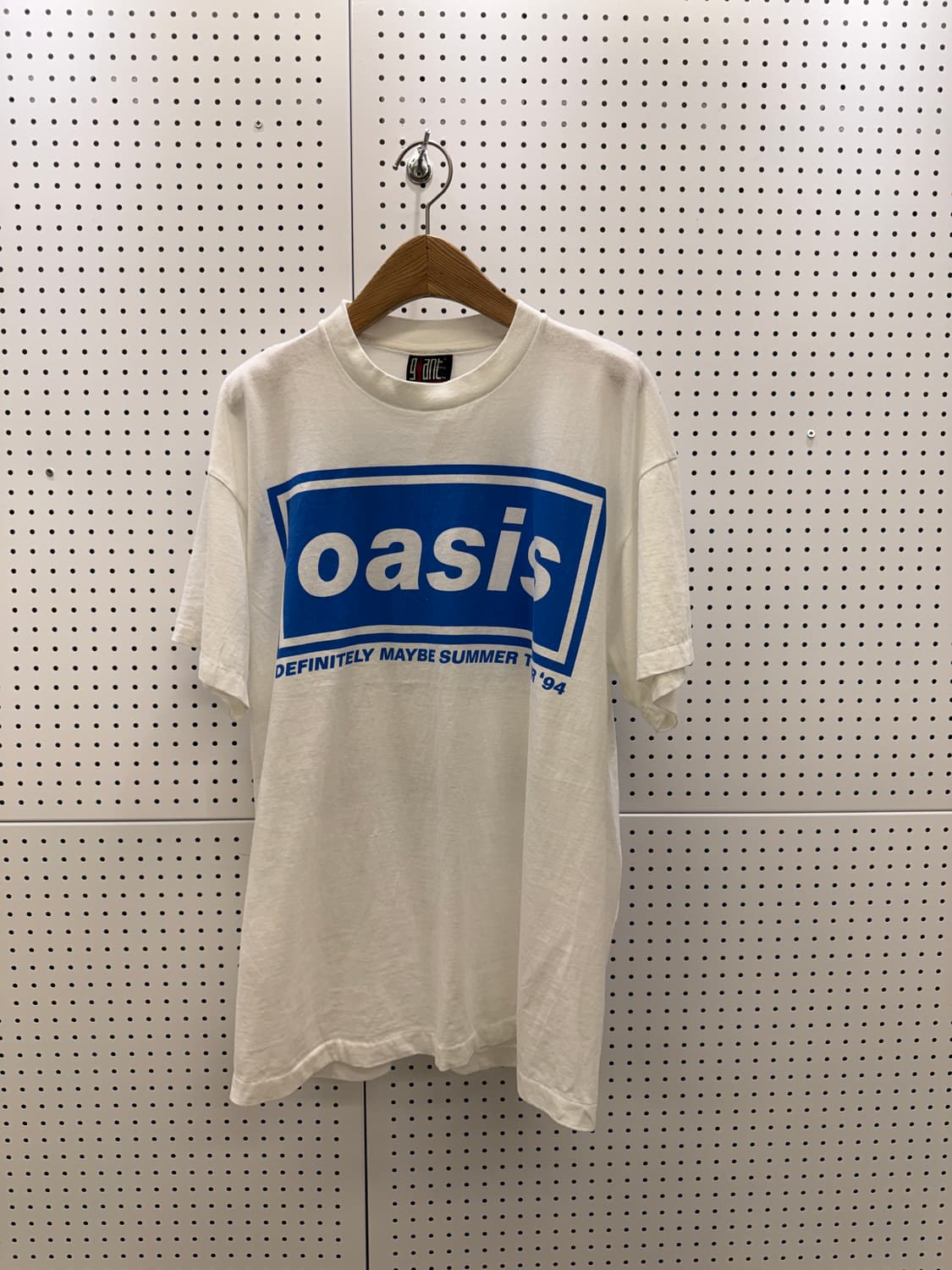 빈티지 오아시스 Definitely Maybe 프린팅 반팔 티셔츠 U15 상품이미지2