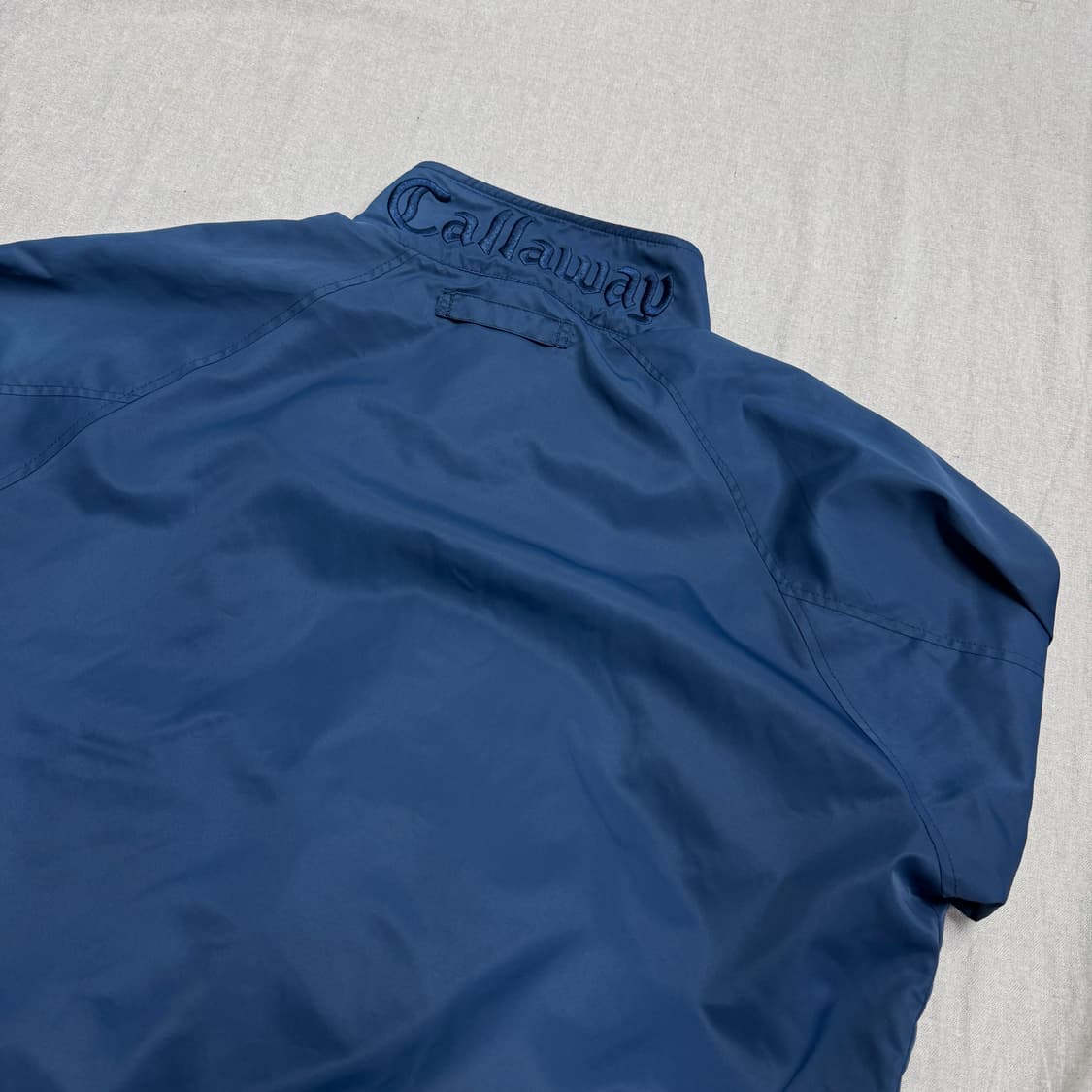 켈러웨이 재팬 나일론 네이비블루 자수 집업 자켓 M 상품이미지4