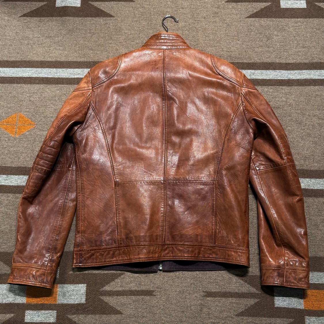 마일스톤 램스킨 나파가죽 카페레이서 자켓 L 양가죽 상품이미지8