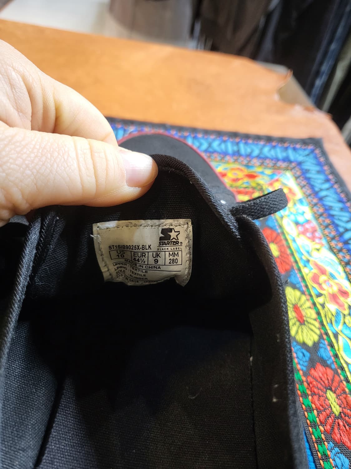 스타터 블랙 켄버스  스니커즈 상품이미지6