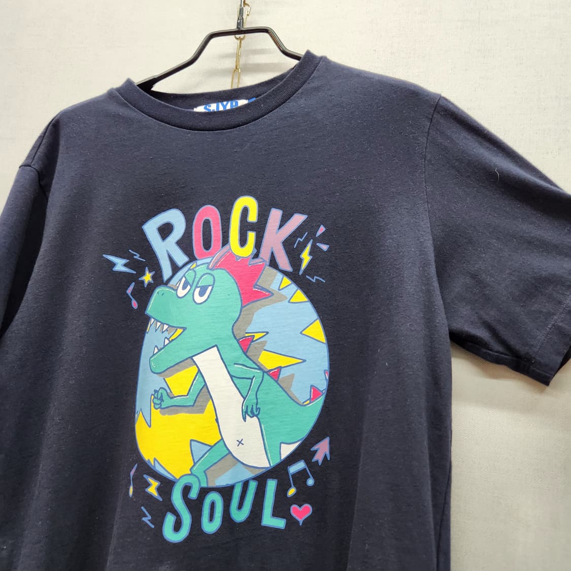 SJYP 공룡 디노 빅프린팅 반팔티 S(M) 상품이미지3