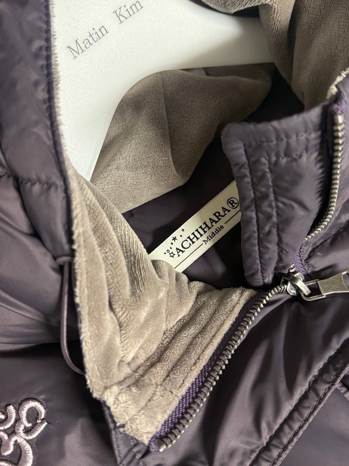 아키하라 테스트매커니즘 퍼플 패딩 M 상품이미지6