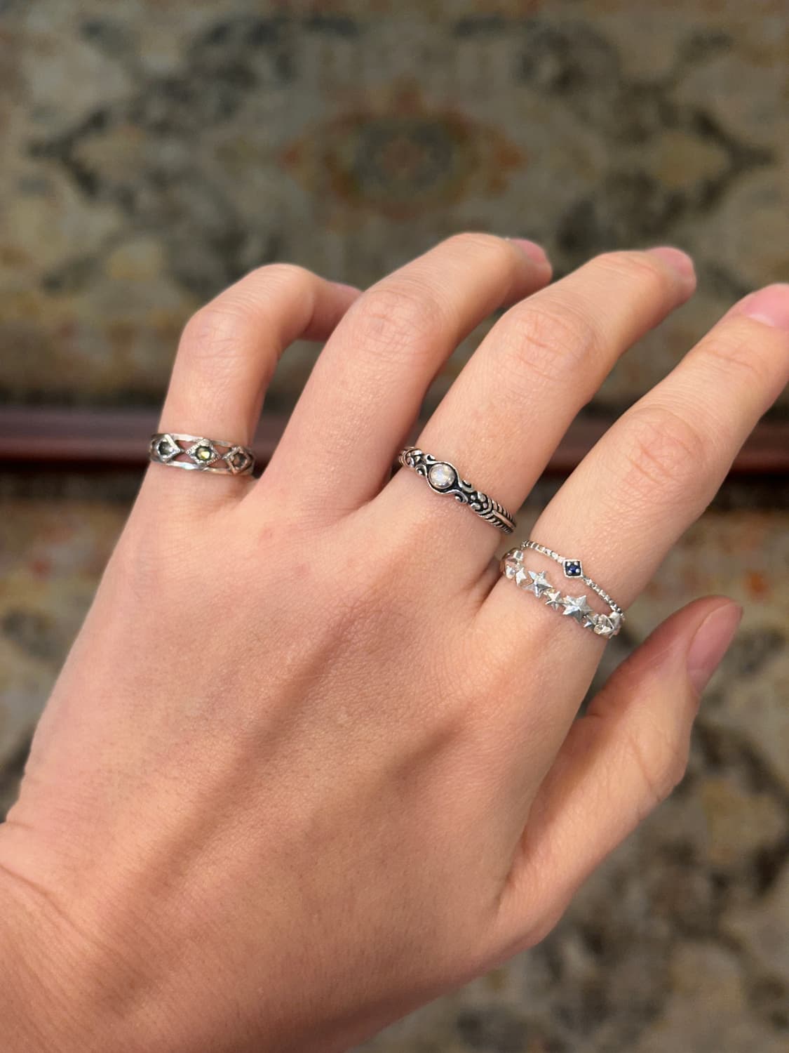 Moonstone antique 925silver ring 상품이미지7