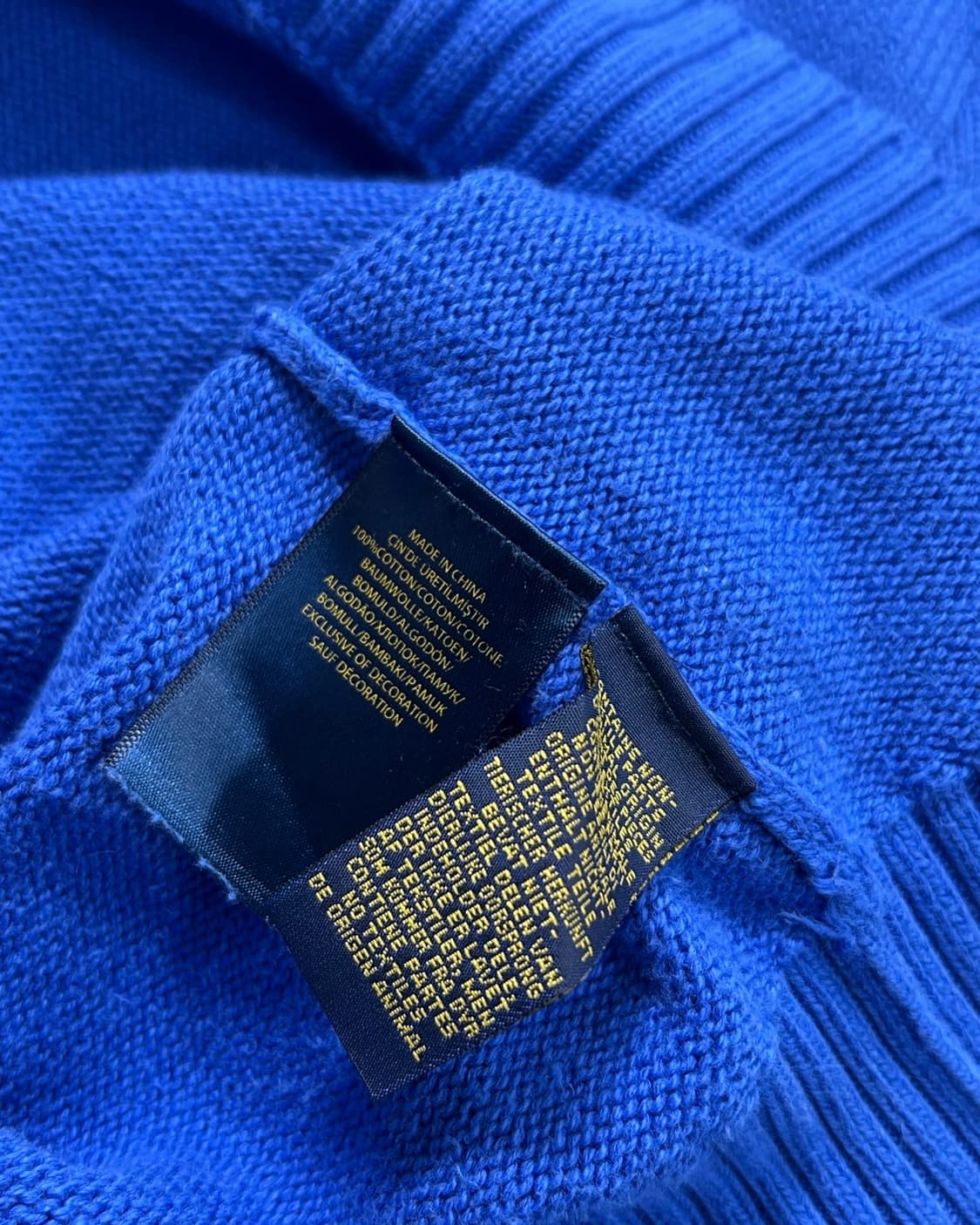 폴로 랄프로렌 블루 하프 니트집업 상품이미지7