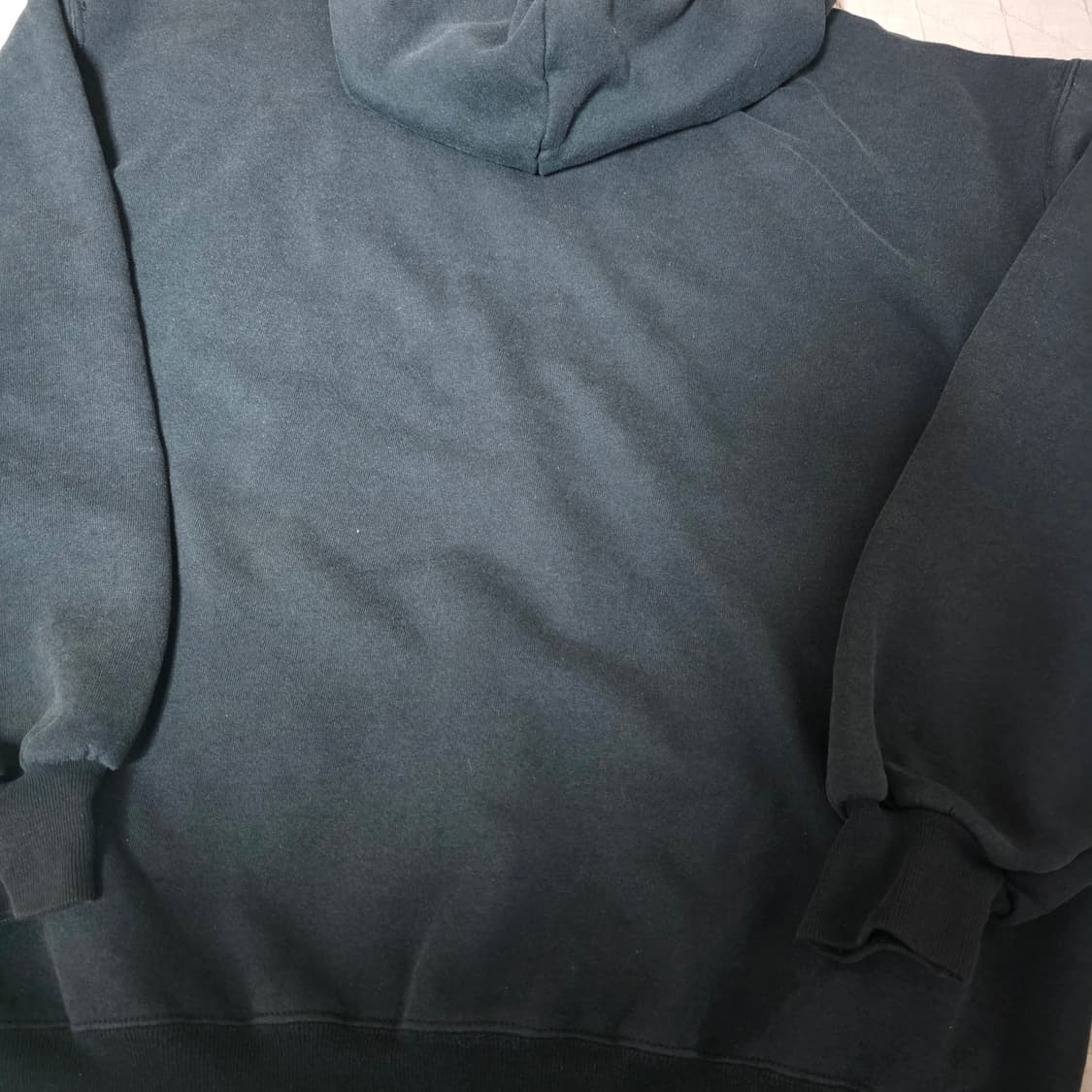 [XL] 90s USA 빈티지 러셀 애슬레틱 후드집업 블랙 하드페이드 상품이미지5
