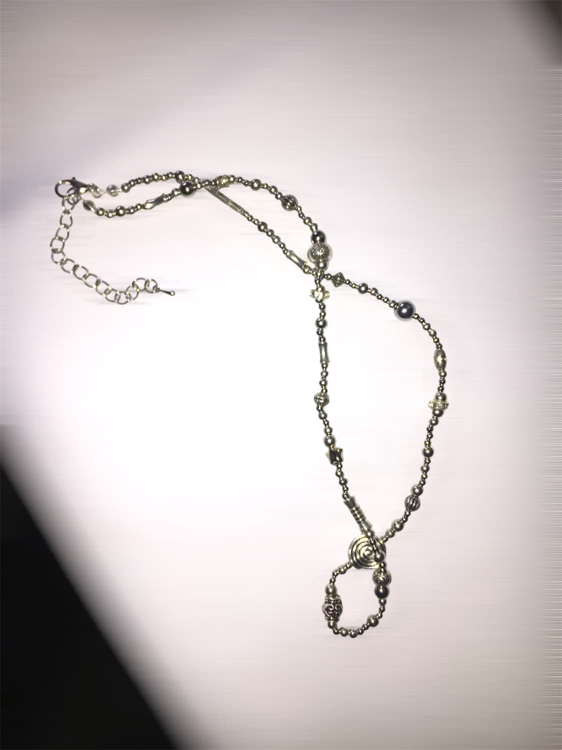 Swirl Silver Necklace 𖦹 상품이미지1