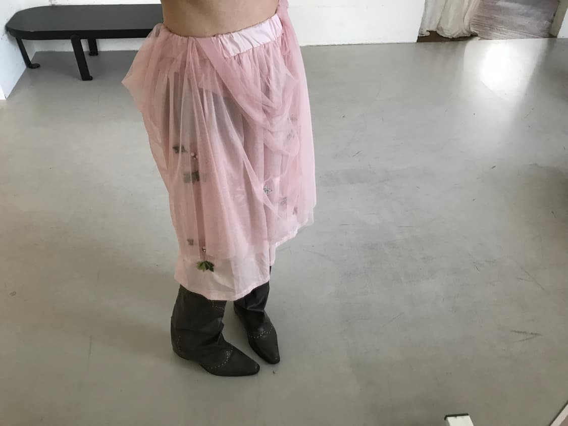 vintage pattern sha skirt 상품이미지3