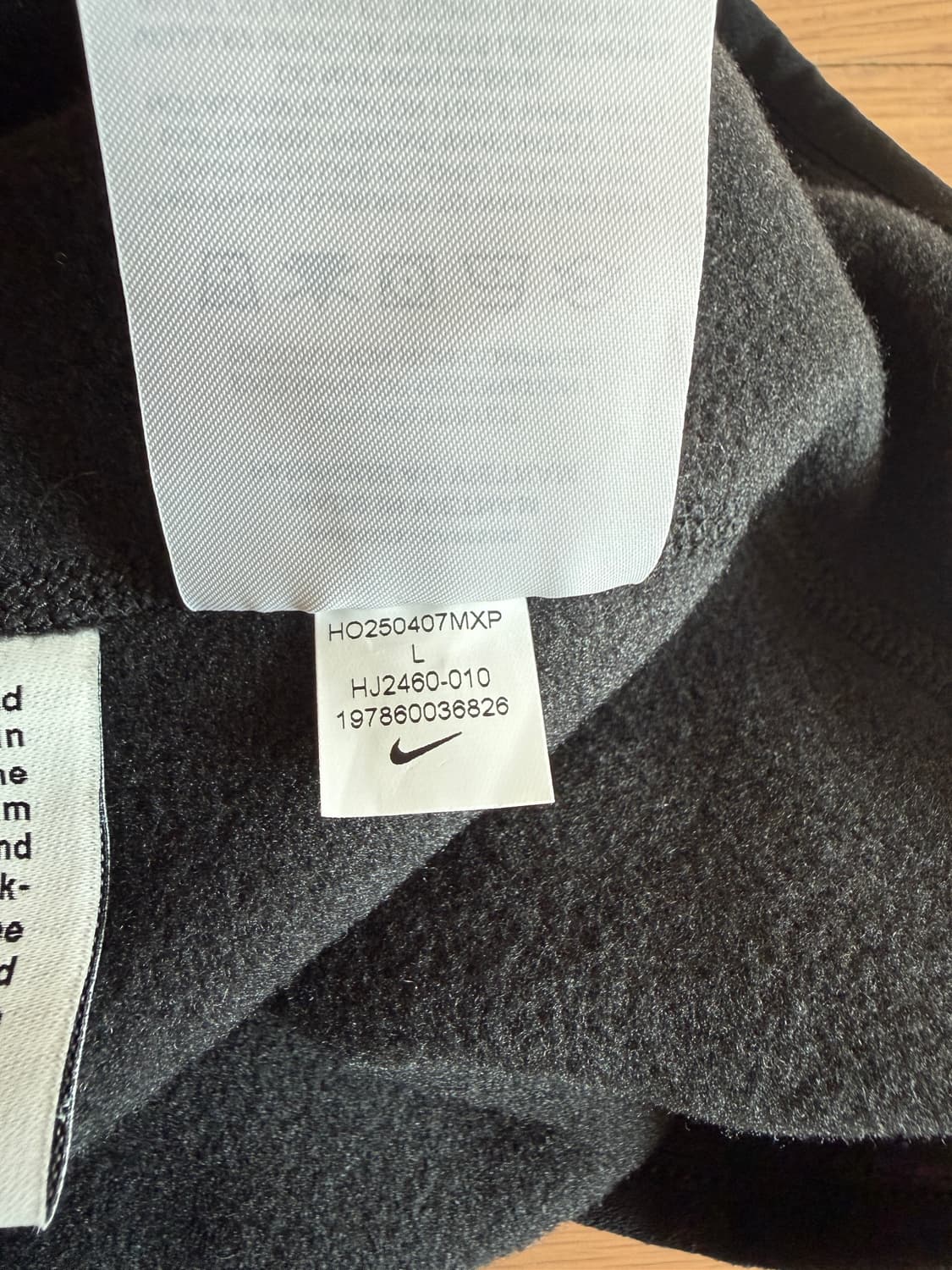 [L] 나이키 acg 울프 트리 플리스 후드 집업 블랙 상품이미지5