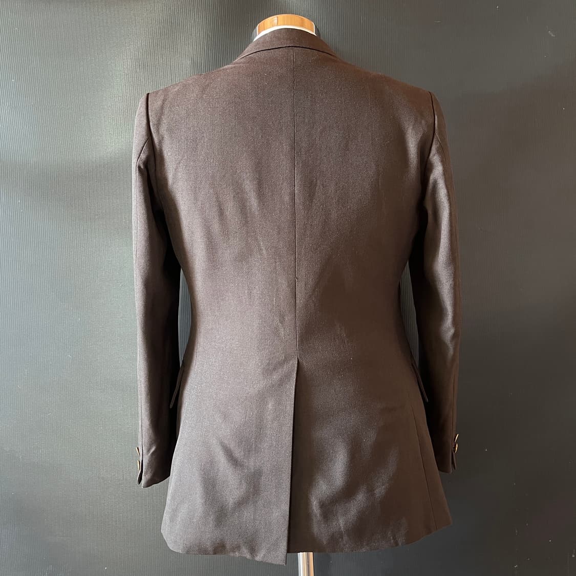  80s 프랑스 입생로랑 금장 로고 더블 자켓 Made in France 상품이미지5