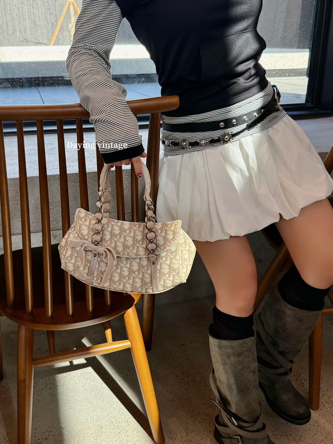 디올 오블리크 로맨틱 미니 토트백 상품이미지9