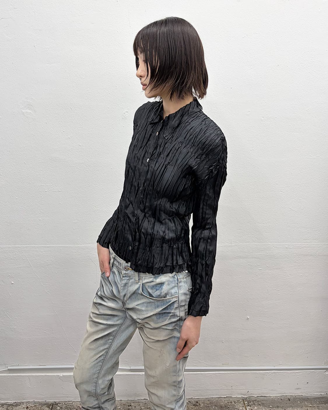 히로코 코시노 플리츠 셔츠 상품이미지3