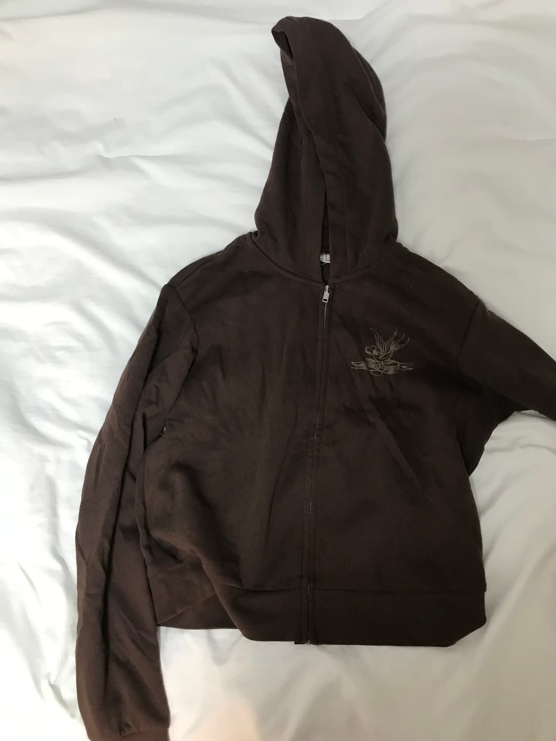 H&M 브라운 후드집업 상품이미지2