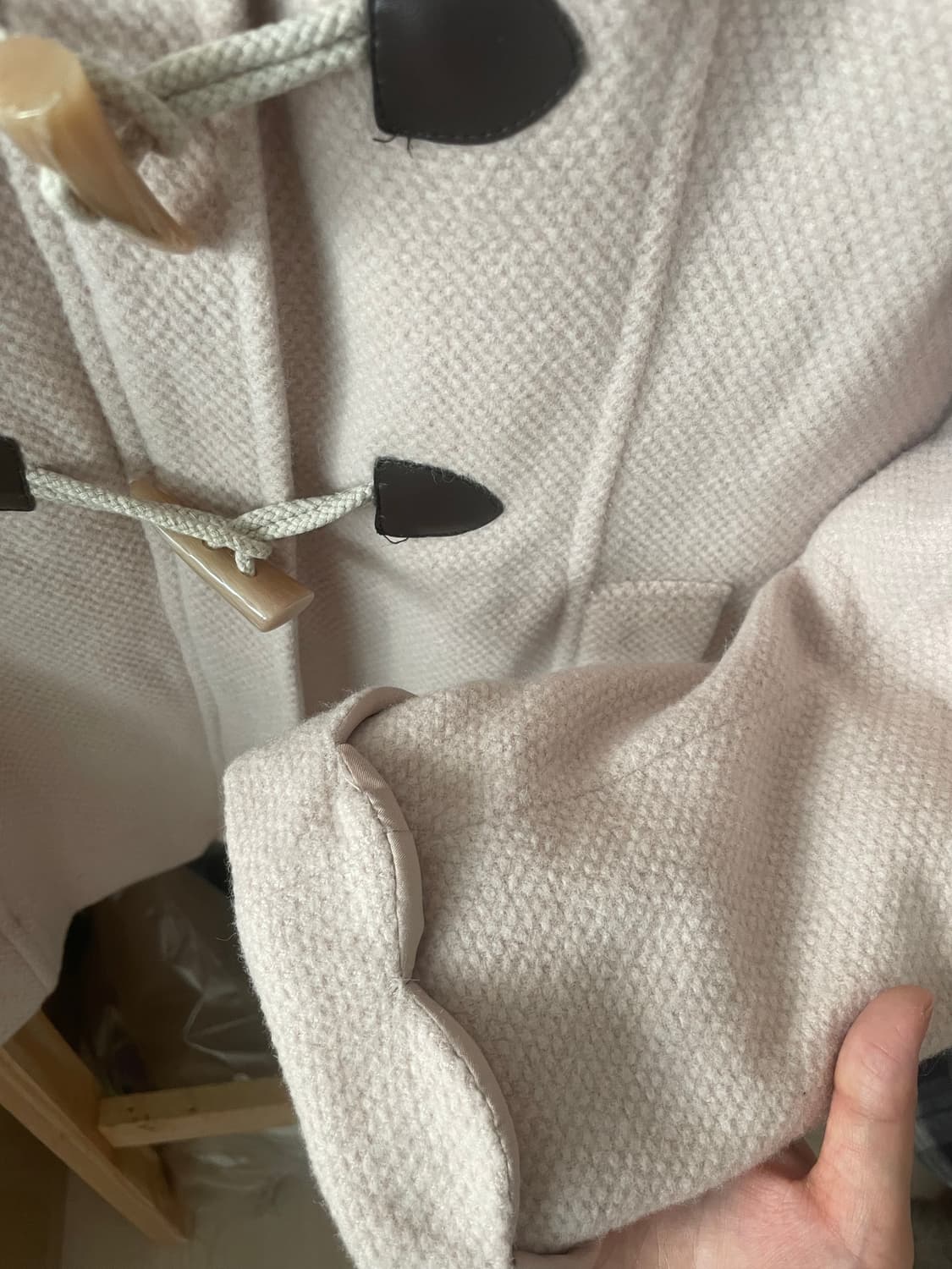 모리걸 빈티지 러블리 후드 떡볶이 코트 🌸💗🤍 상품이미지3