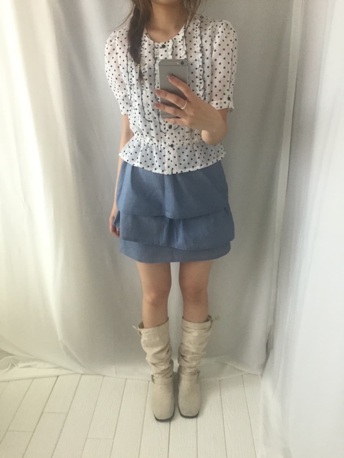735. kisses dots blouse  상품이미지2