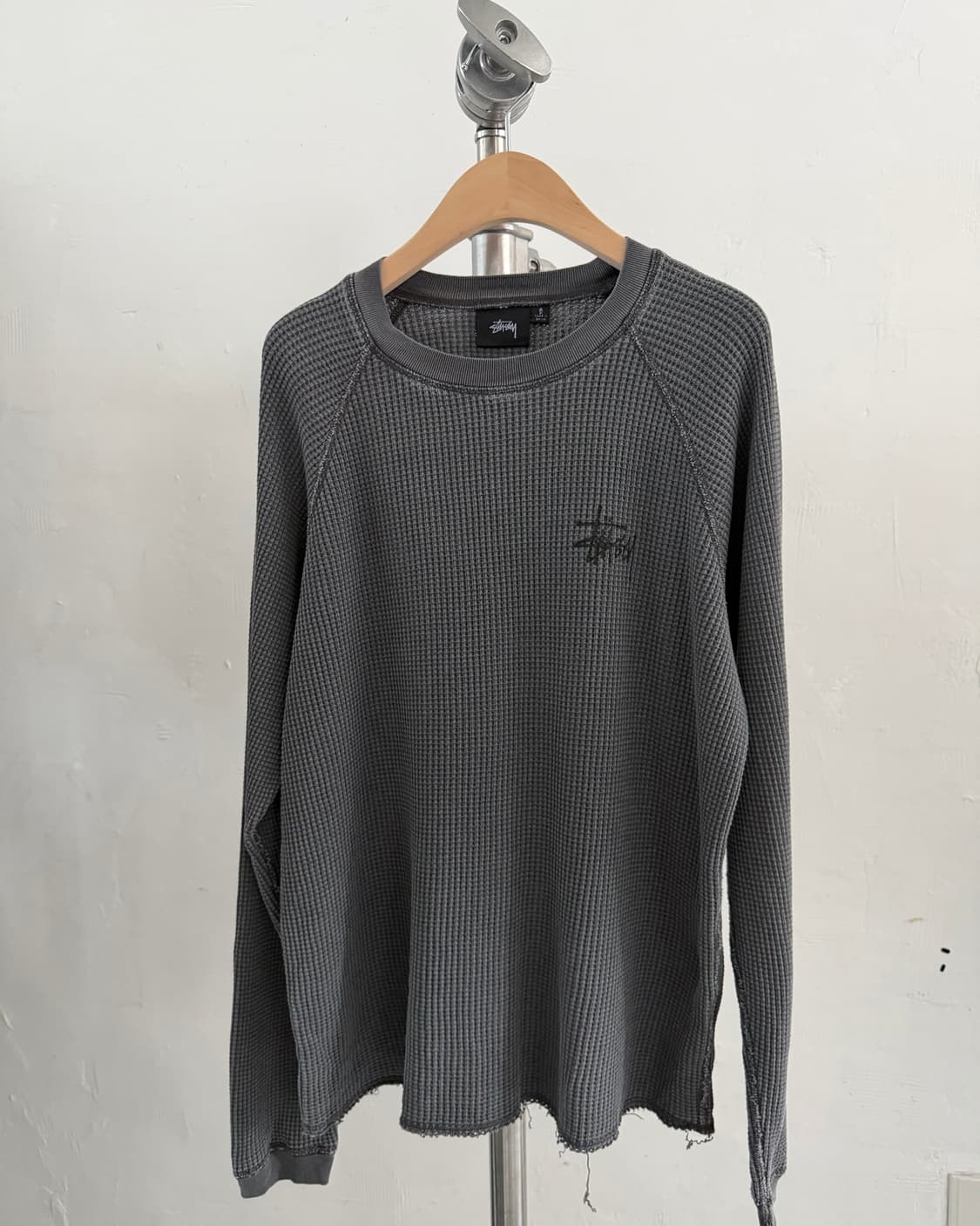 Stussy 스투시 와플 슬리브 차콜컬러 상품이미지4