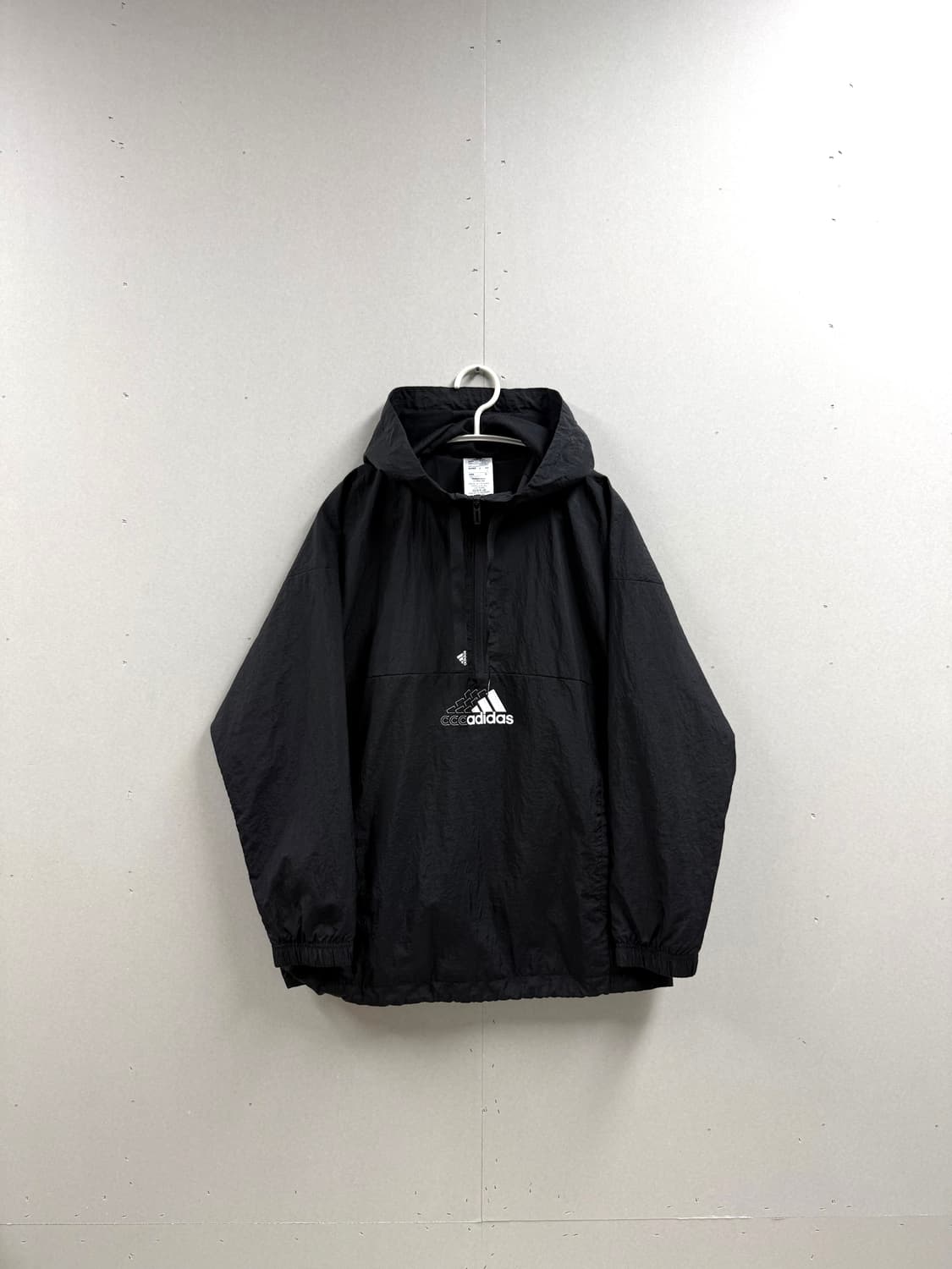 여성 S / 아디다스 오버핏 아노락 바람막이 블랙 상품이미지1