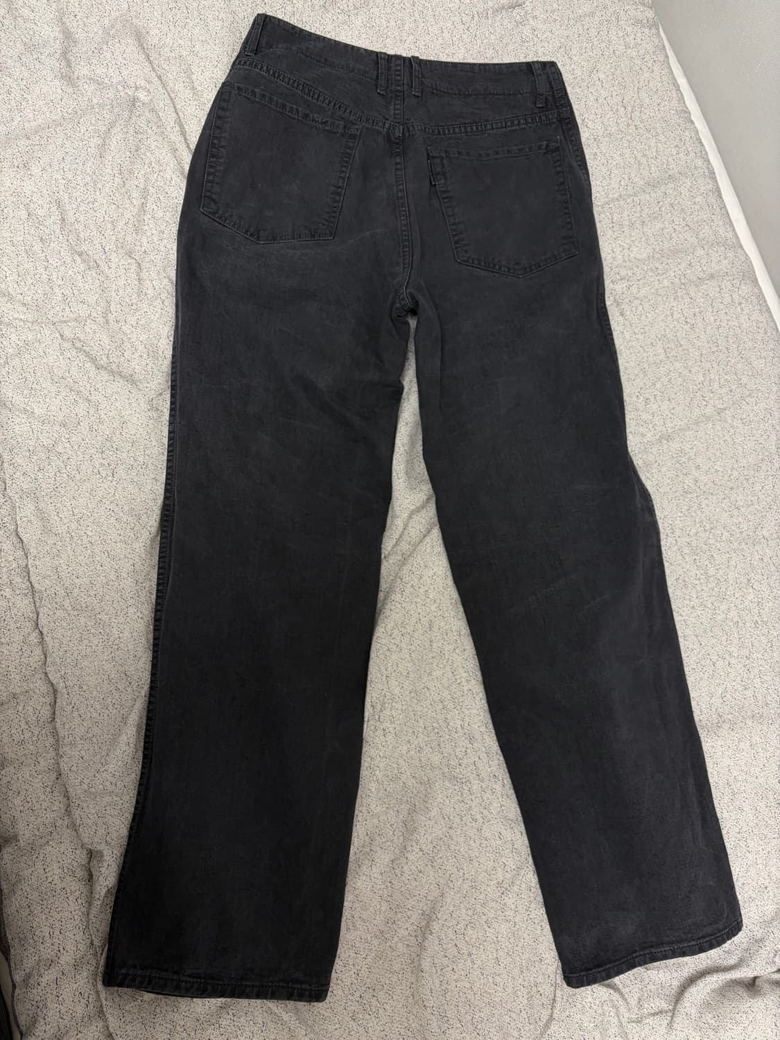 포터리 / 원 워시드 와이드 데님 워시드 블랙/ 1 사이즈 판매합니다. 상품이미지3