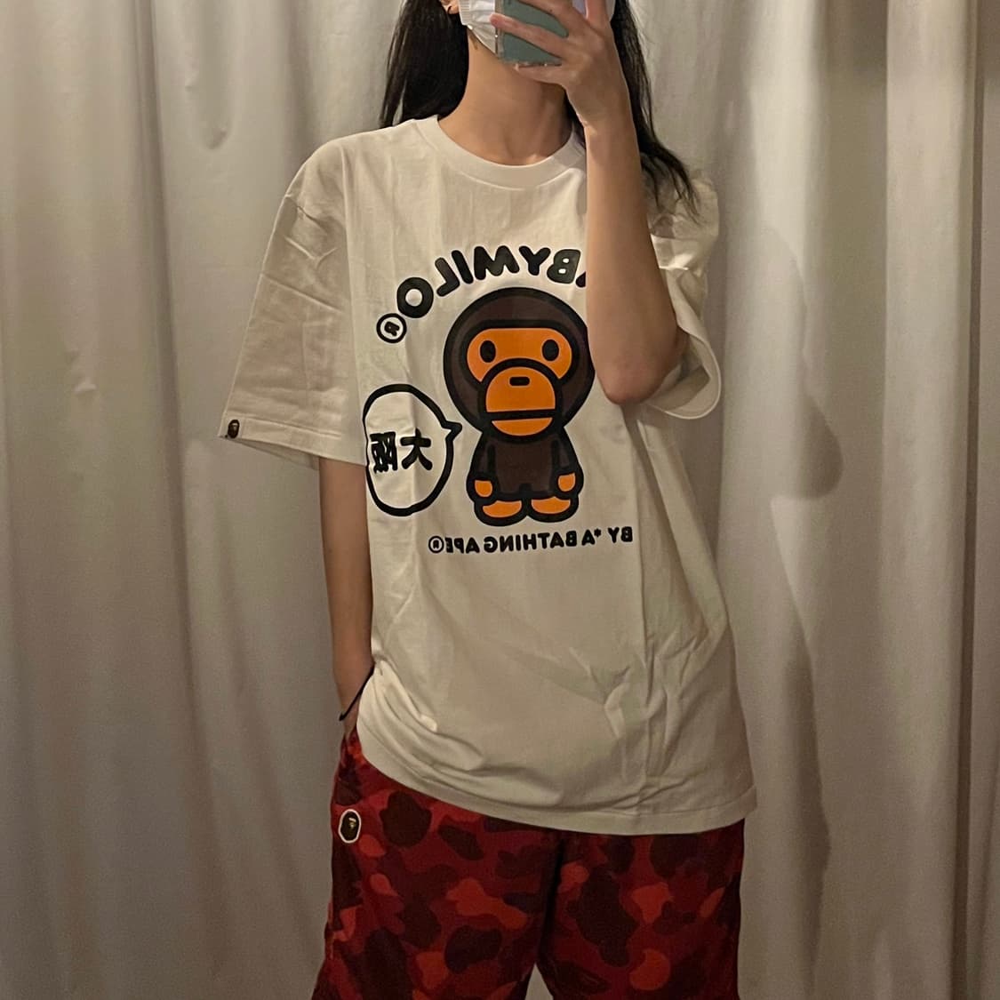 베이프 BAPE 마일로 반팔티셔츠 상품이미지1