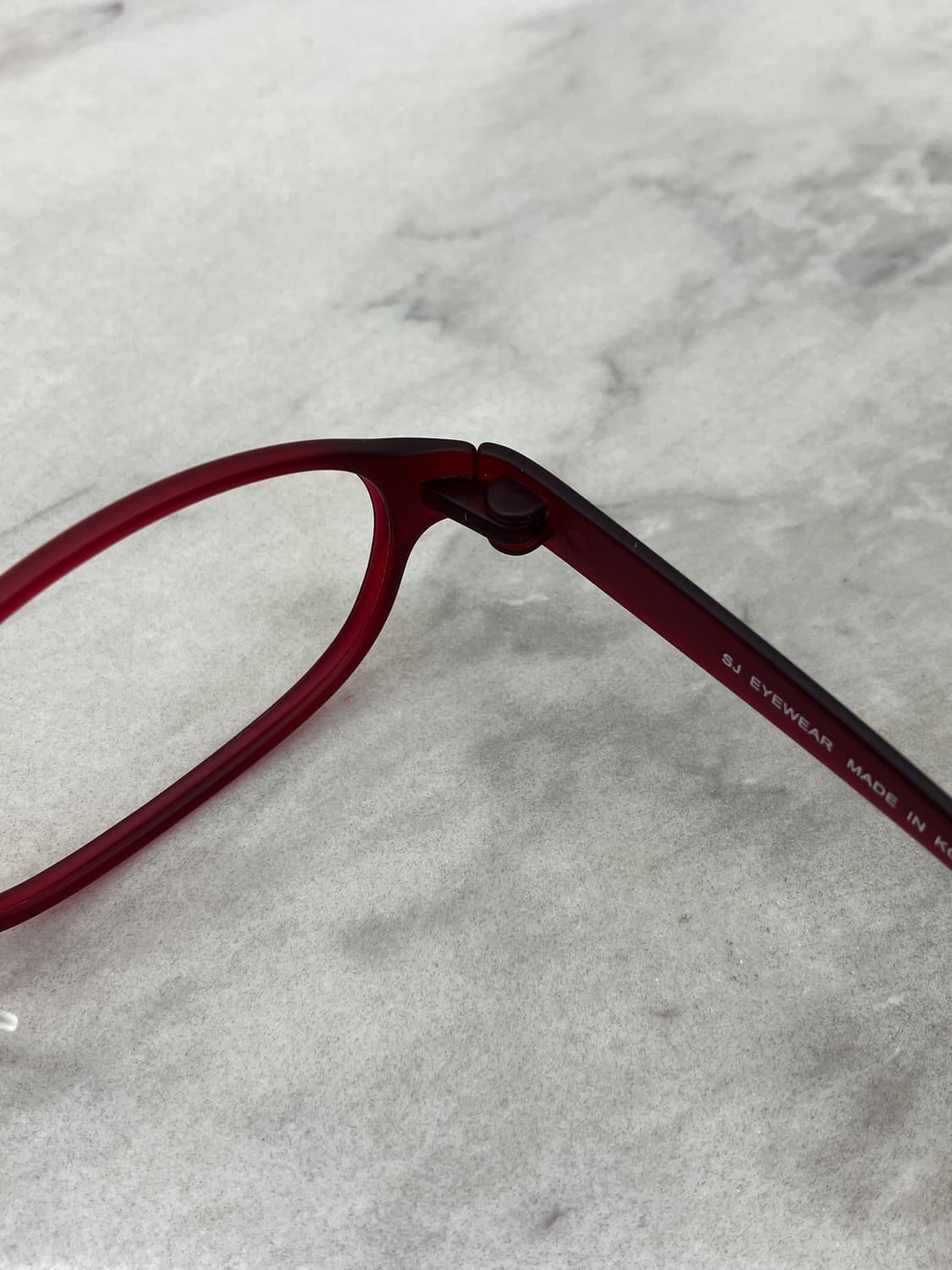 B82 CLOD 경량 레드 와인 오벌 슬림 뿔테 안경351 상품이미지3