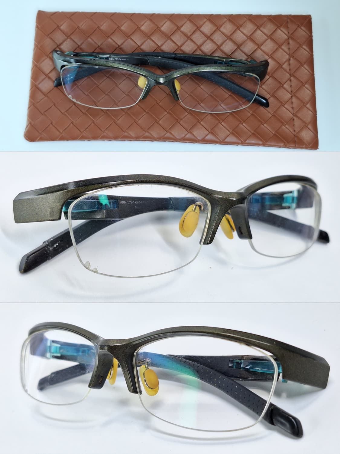 진스 Jins MRN-17S-146 에어프레임 스포츠 반무테 안경테 안경 상품이미지3