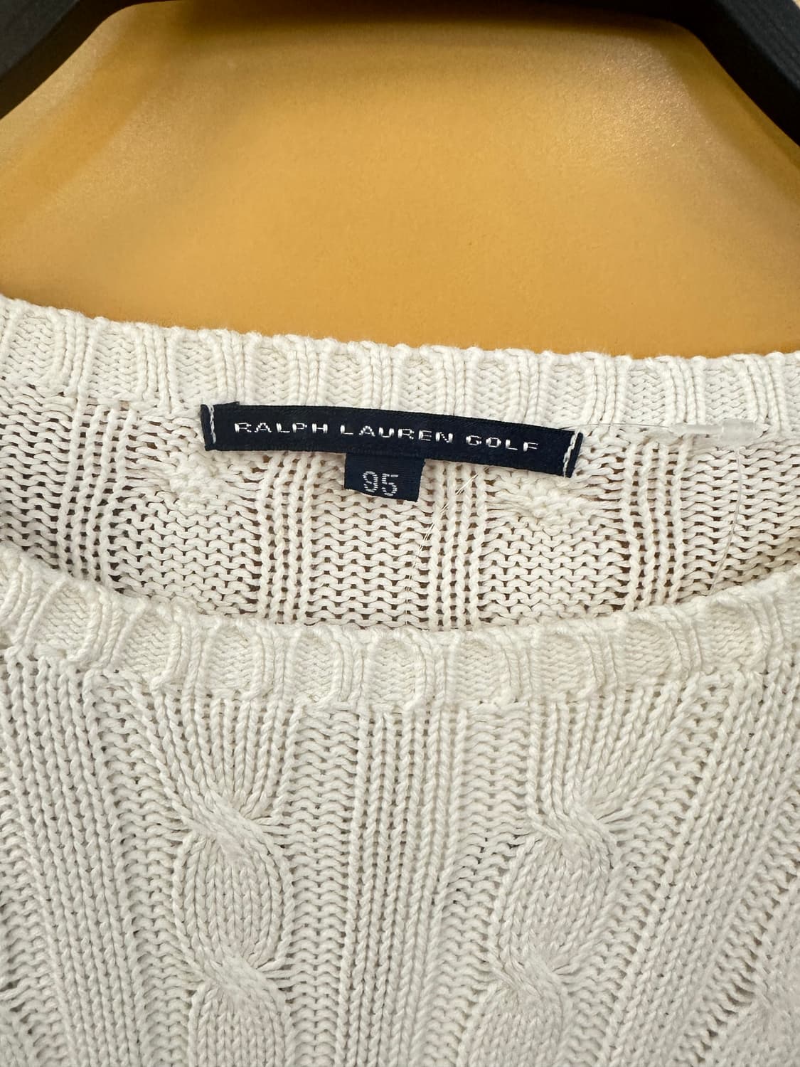 POLO 폴로 아이보리 케이블니트 상품이미지3