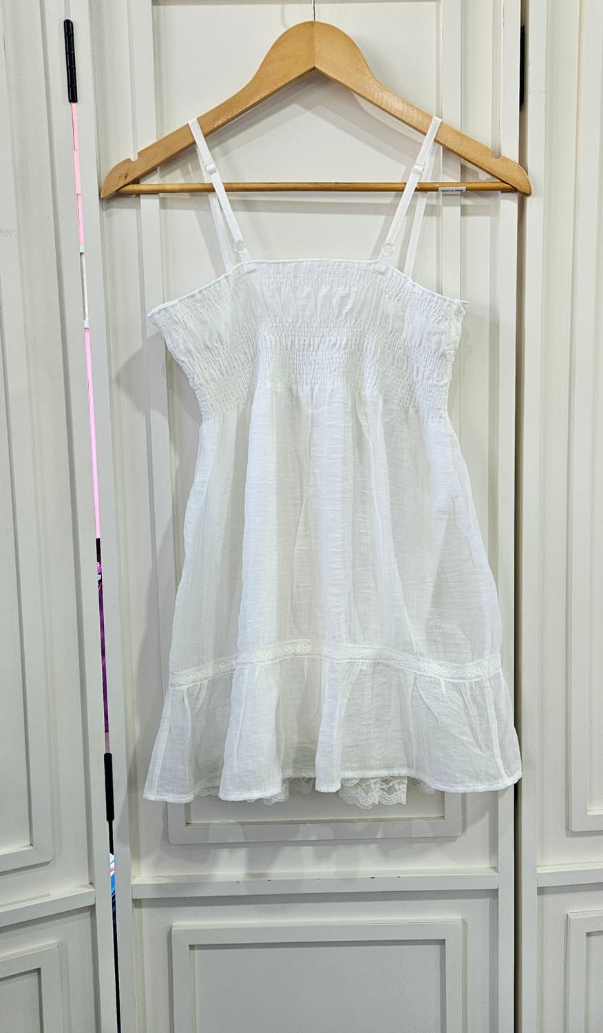 CECIL McBEE(세실맥비) 화이트 셔링 끈원피스 상품이미지5