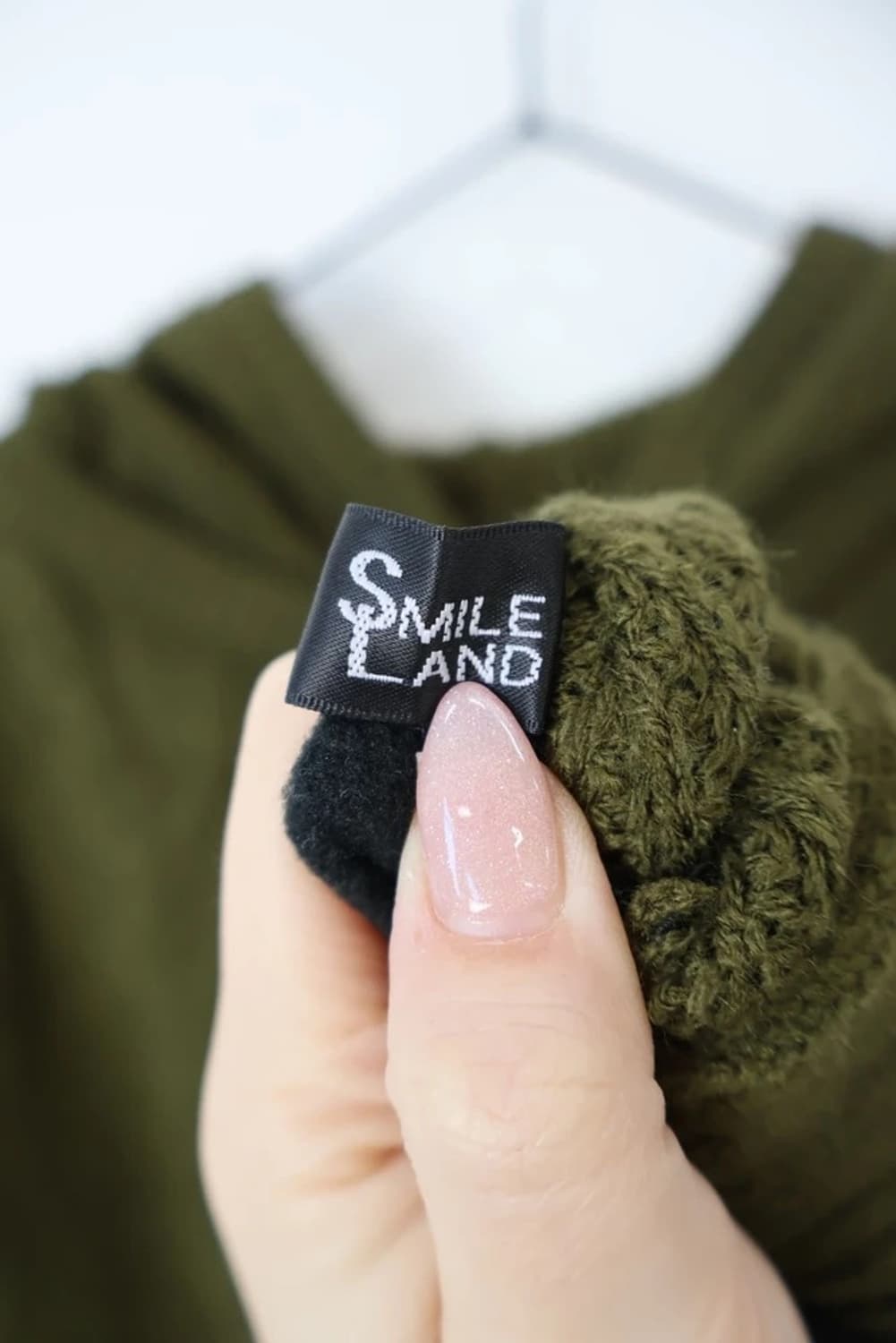 SMILE LAND Color Block Cable Knit Hoodie 상품이미지6