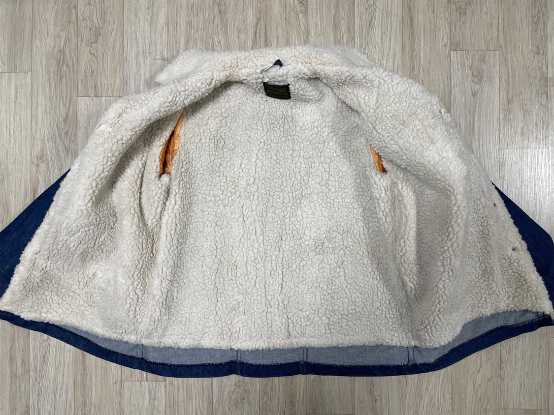 105) 70's 랭글러 데님 양털코트(미국제)민트급(RRL&LVC&폴로 상품이미지5