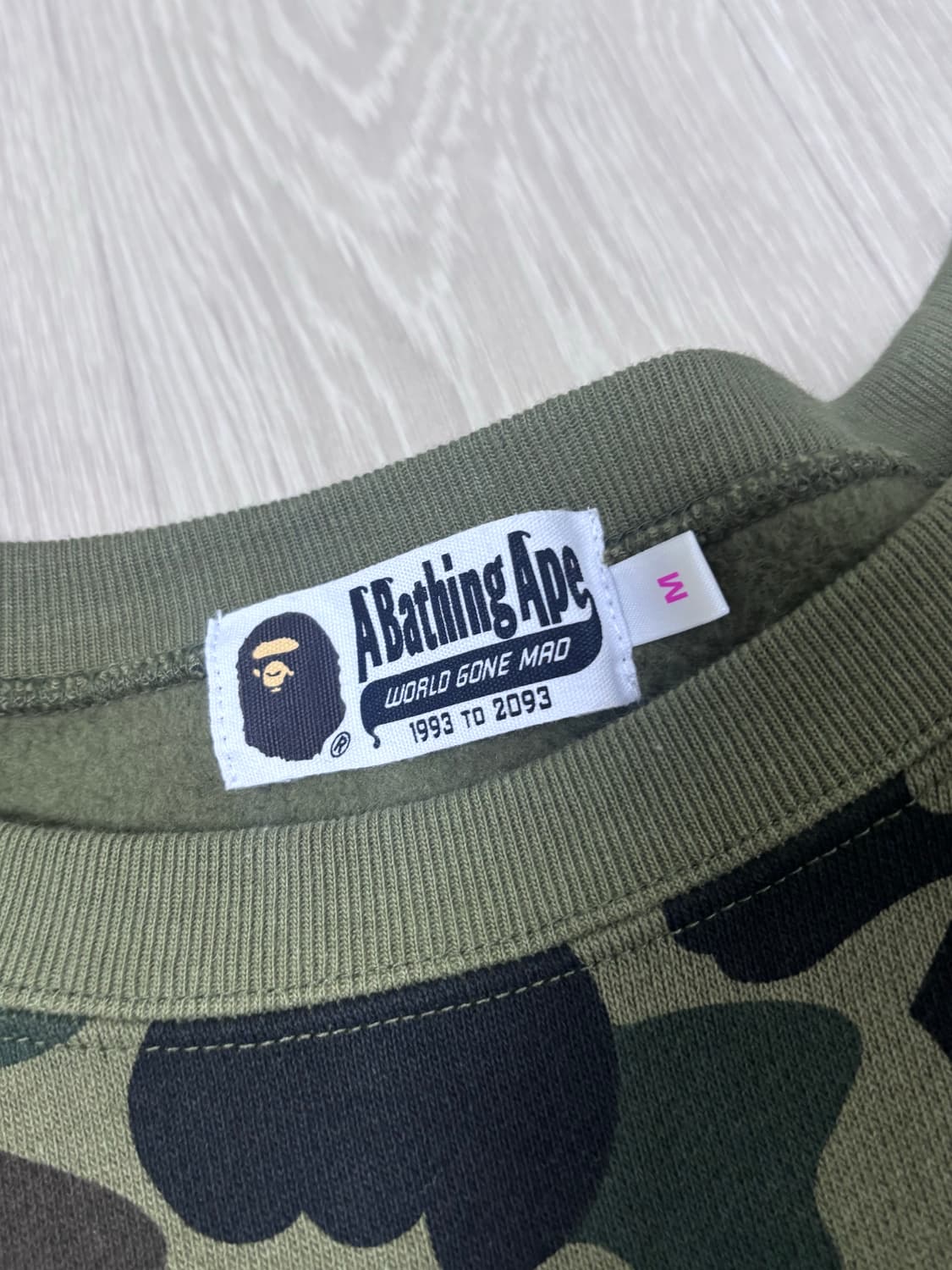 BAPE 기모 맨투맨 상품이미지2