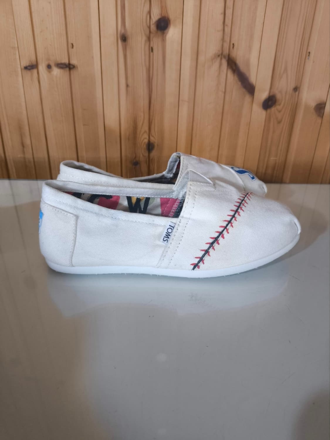 w8.5 255mm 탐스 슬립온 삼성라이온즈 커스텀  상품이미지2