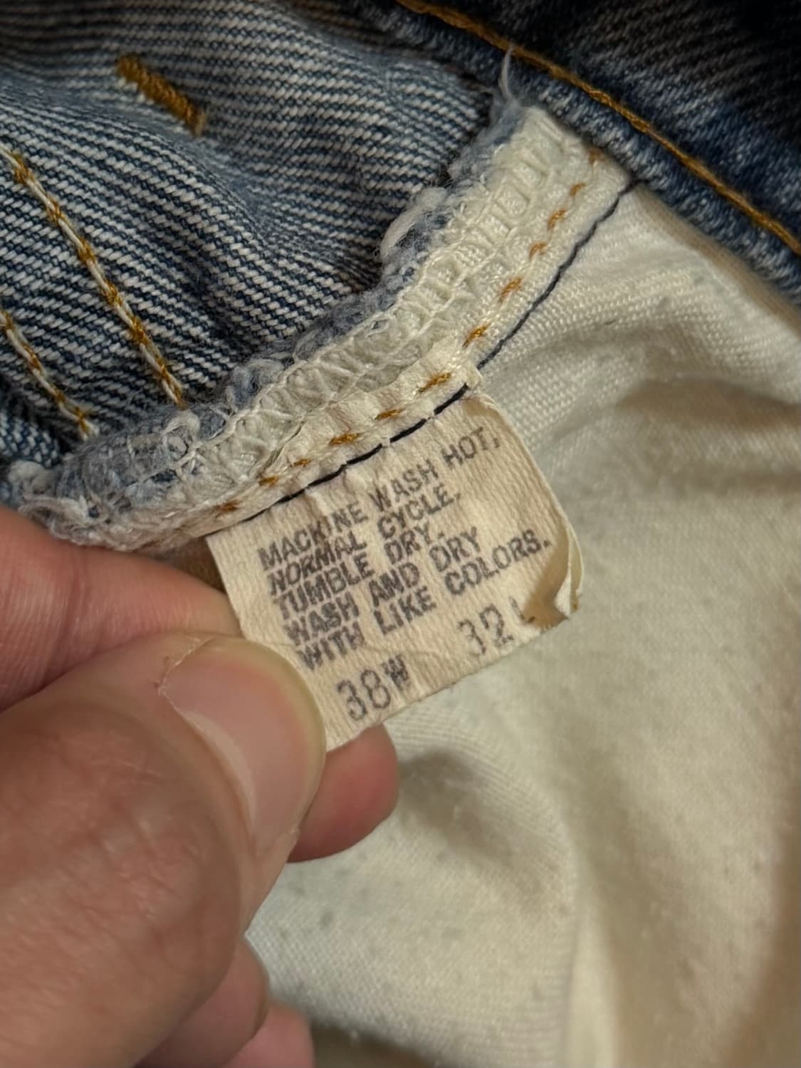 80's USA 빈티지 리바이스 517 오렌지탭 체인스티치 상품이미지8