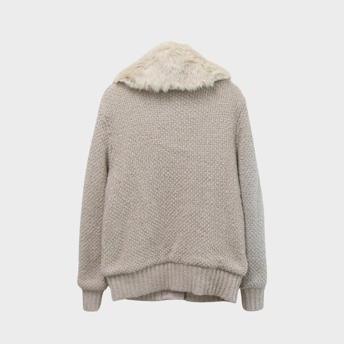 세실맥비 퍼 카라 니팅 자켓 61779 상품이미지2