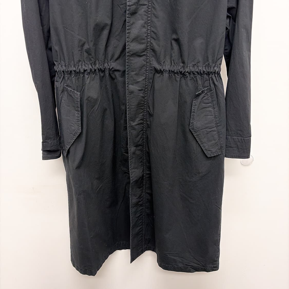 (정품/새상품) 제임스펄스 여성 블랙 코튼 경량 집업 파카 코트 상품이미지3