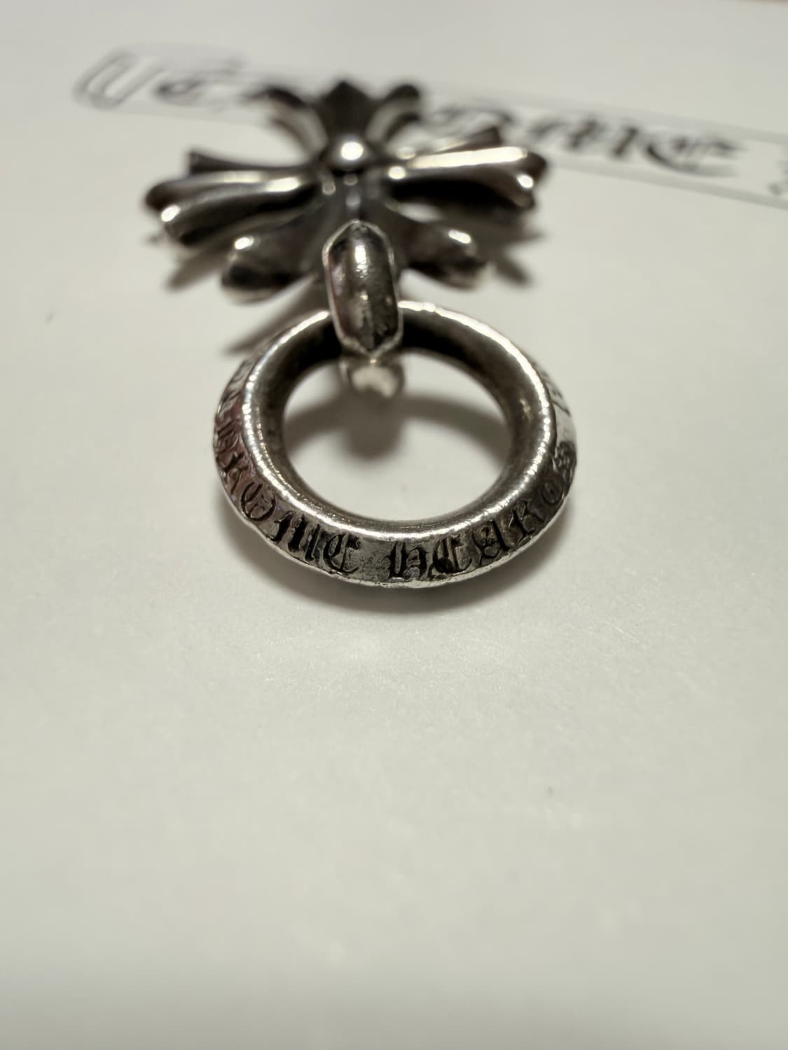 크롬하츠 크로스 참 실버 펜던트 상품이미지4